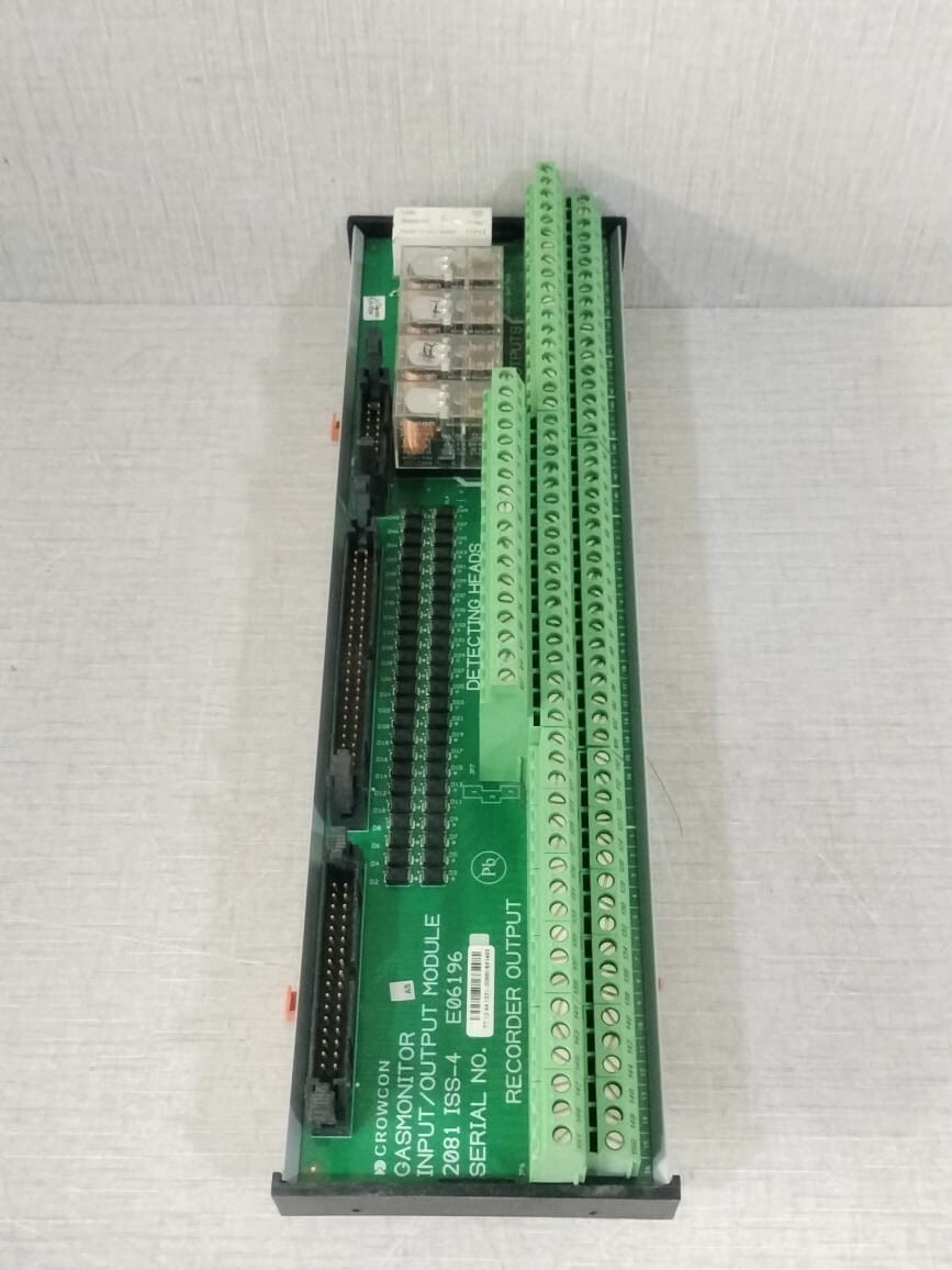 CROWCON 2081 ISS-4 E06196 CROWCON Gas Monitor INPUT/OUTPUT MODULE 2081 ISS-4 E06196 4