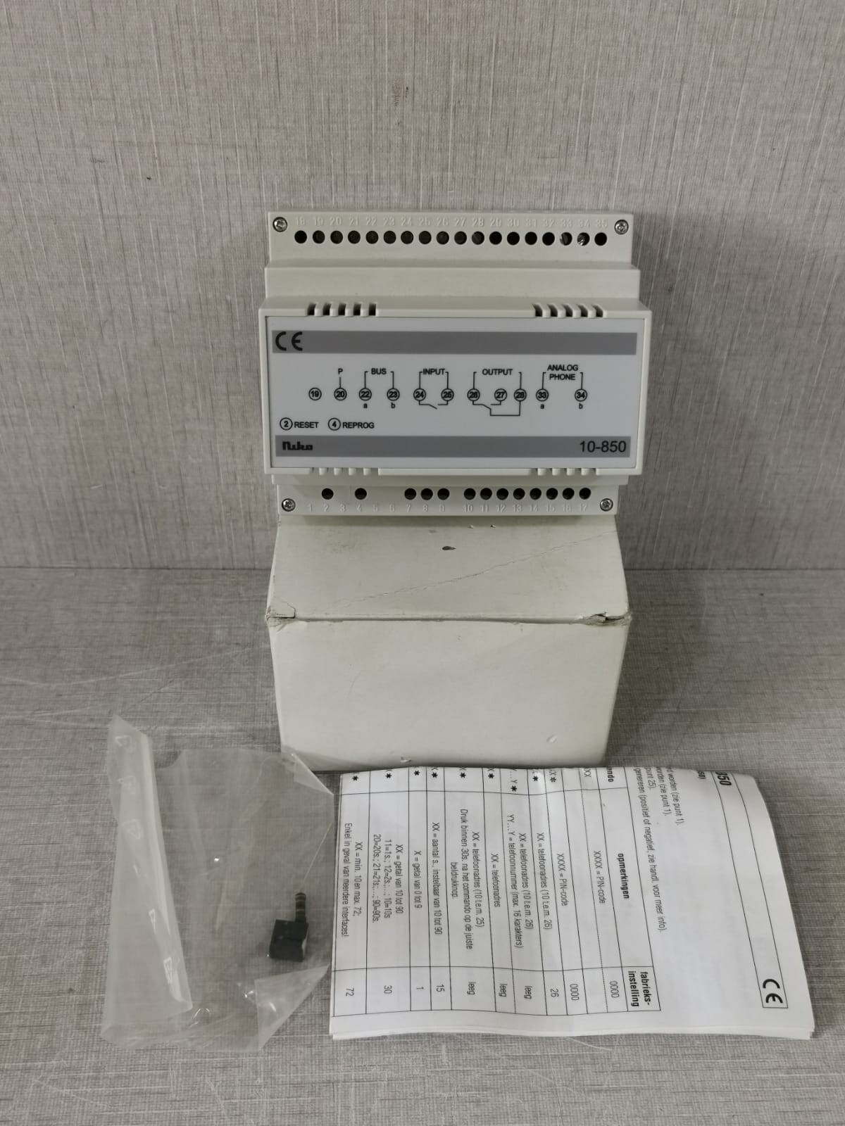 NIKO 10-850 INTERFACE TELEFOONNET