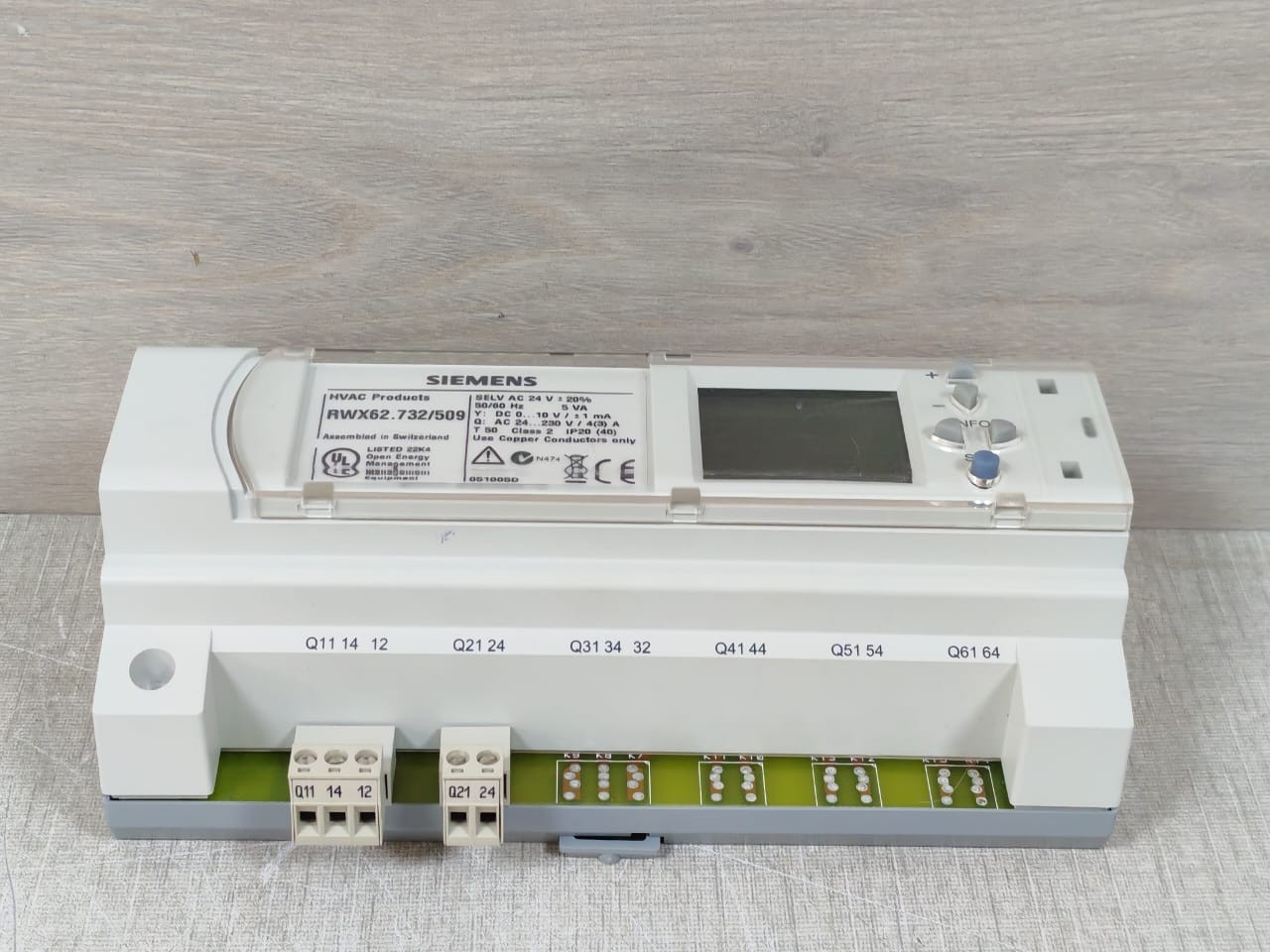 Siemens RWX62.732/509 SIEMENS RWX62.732/509 CONTROLLER 4
