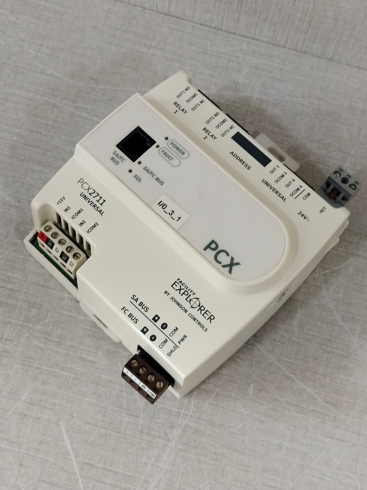 JOHNSON CONTROLS PCX2711 JOHNSON CONTROLS PCX2711 Digital Universal Programmable Relay REV U S/W VER 6.2 5