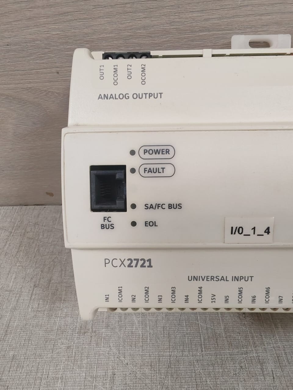 JOHNSON CONTROLS FX-PCX2721-0 REV.L S/W VER6.2 JOHNSON CONTROLS PCX2721 / FX-PCX2721-0 REV.L S/W VER6.2 EXPLORER CONTROLLER 2