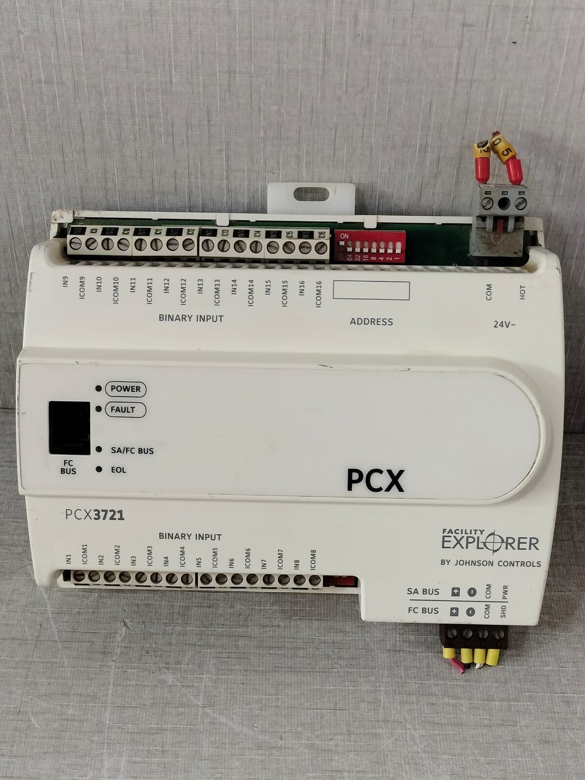JOHNSON CONTROLS PCX3721 REV L S/W VER 6.2 Facility Explorer Controller
