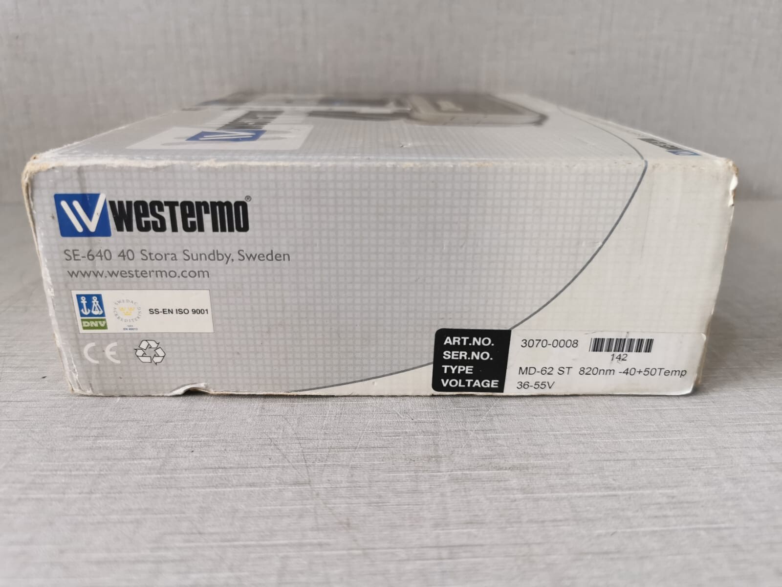 Westermo MD-62DC WESTERMO MD-62DC MODEM / Type: MD-62 ST - Only with Slightly Crack Parts 5