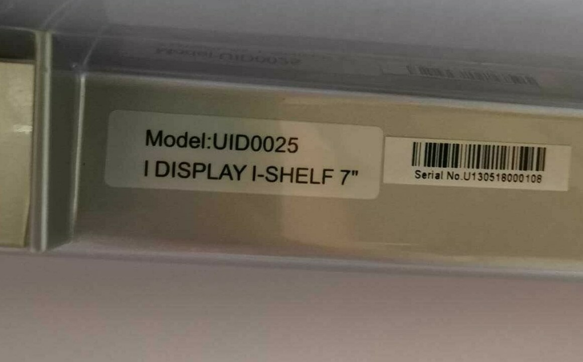 UNKNOWN UI0025/UID0025-S I DISPLAY I-SHELF 7 UI0025/UID0025-S 9