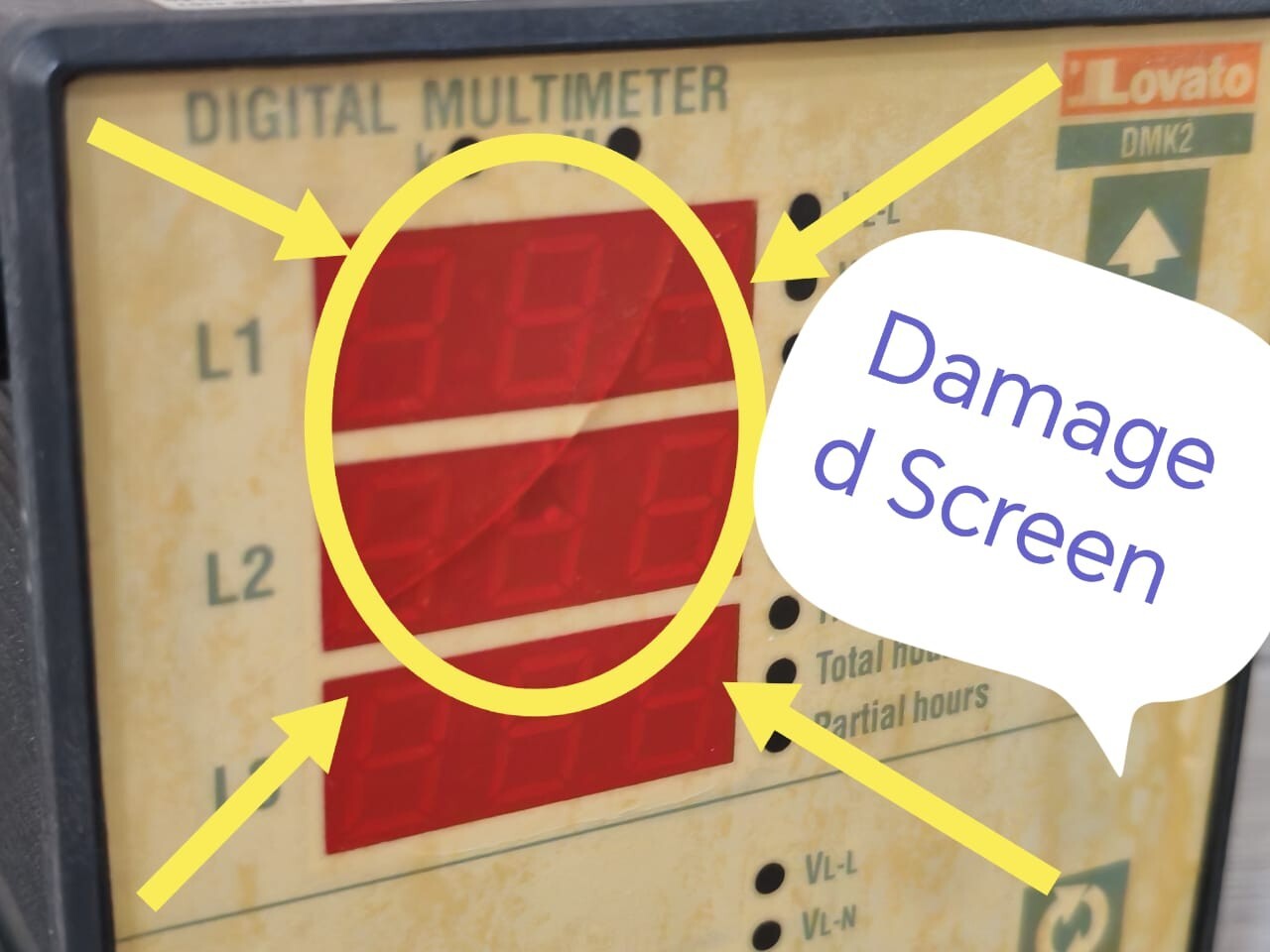 Lovato DMK20 Lovato DMK20 PANEL POWER METER- DAMAGED SCREEN 2
