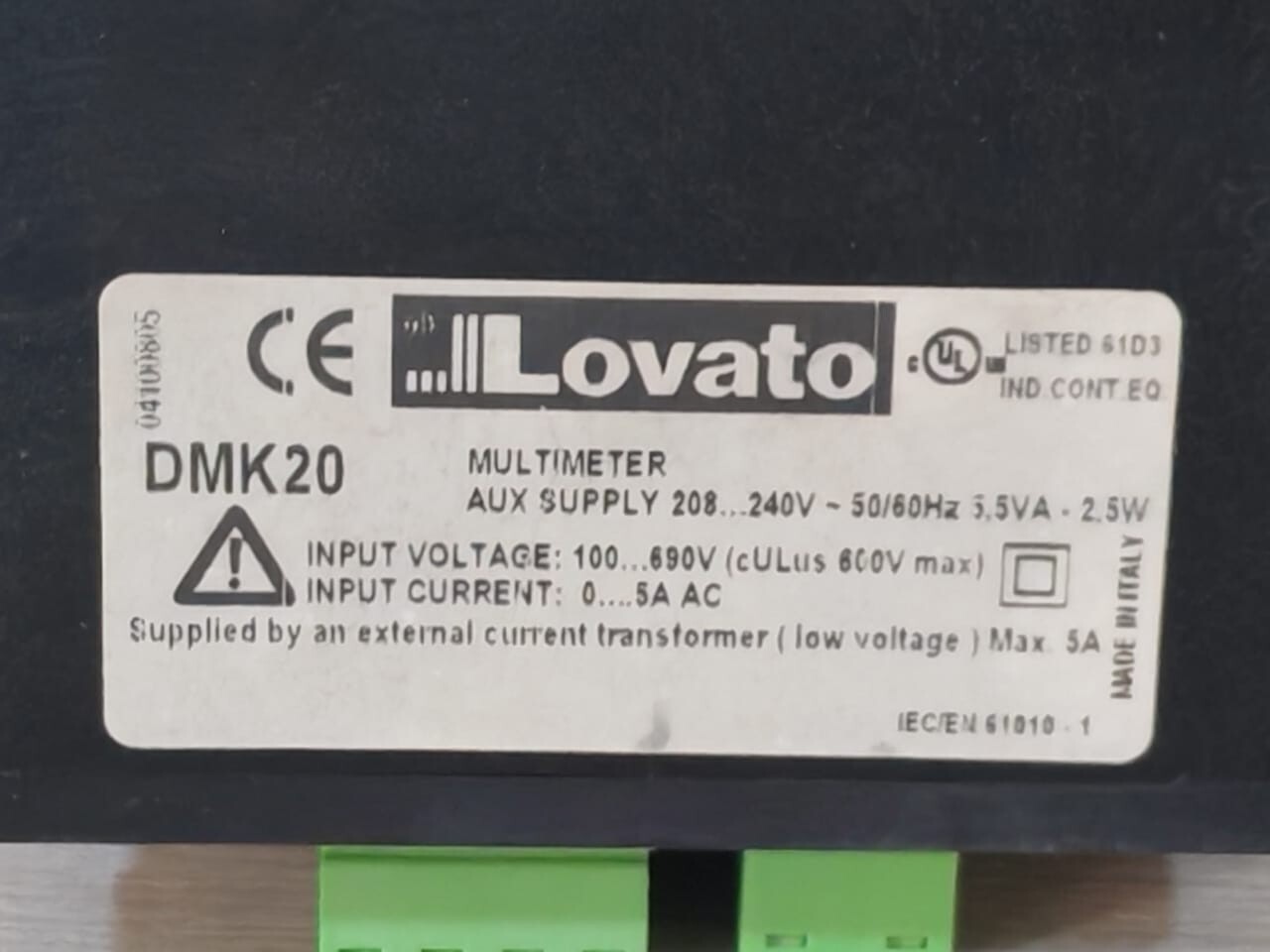 Lovato DMK20 Lovato DMK20 PANEL POWER METER- DAMAGED SCREEN 3