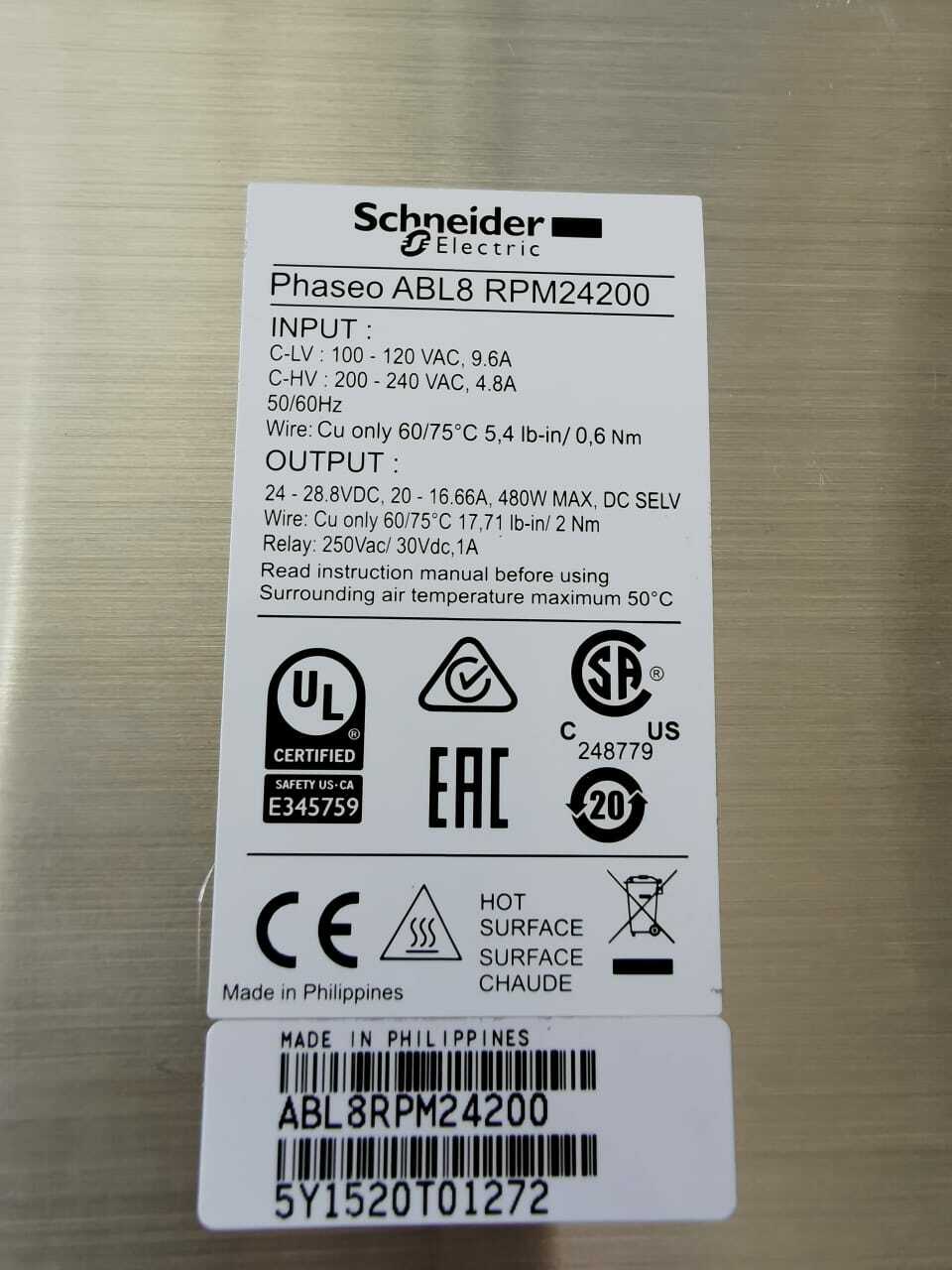 Schneider Electric ABL8 RPM24200 Schneider Electric ABL8 RPM24200 Power Supply 7