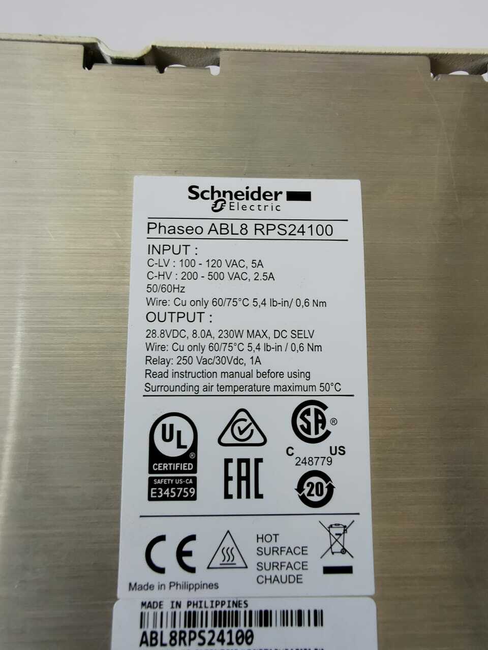 Schneider Electric ABL8 RPS24100 Schneider Electric ABL8 RPS24100 Power Supply 7
