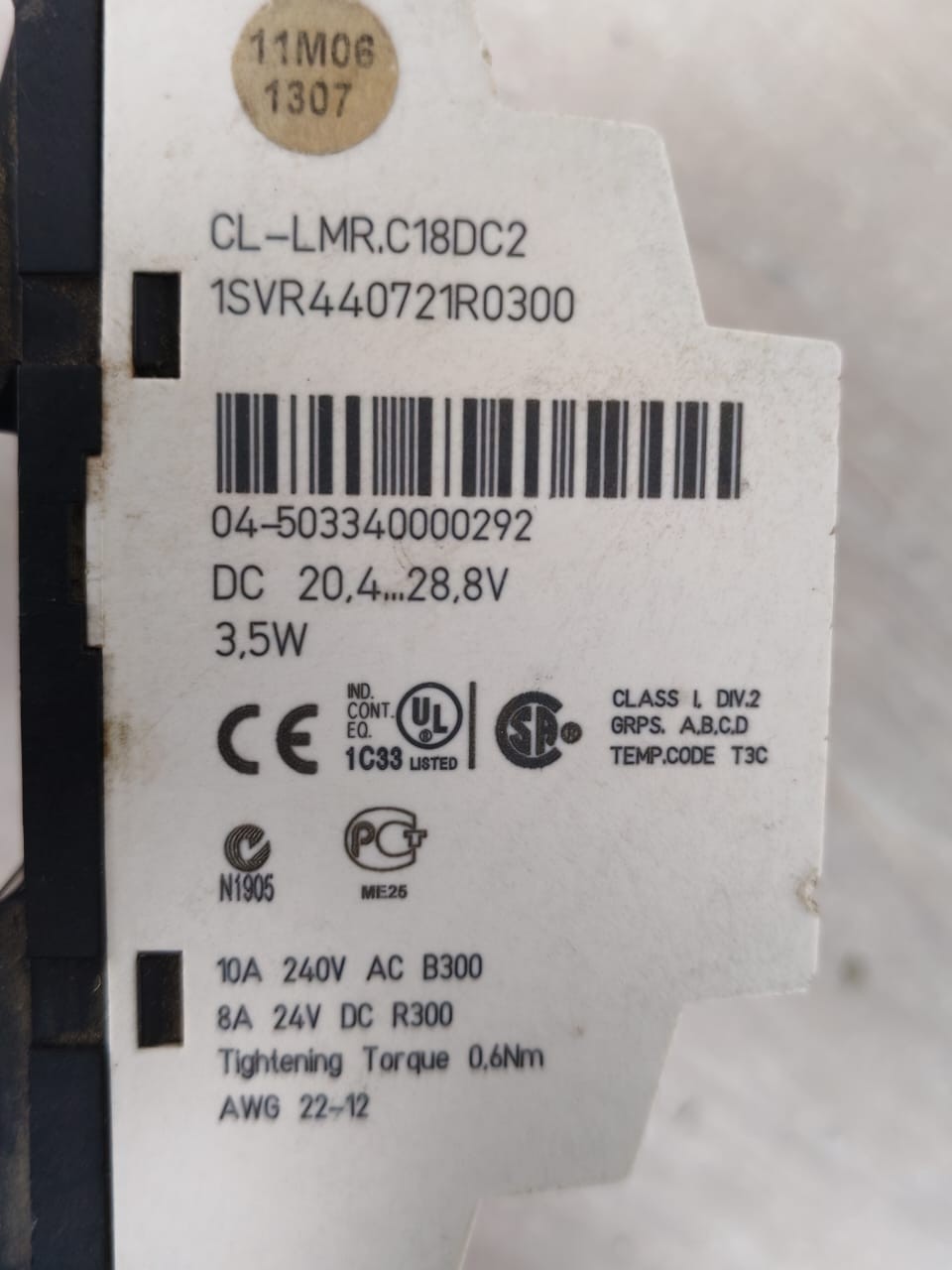 ABB 1SVR440721R0300 ABB CL-LMR Expandable Logic Relay 1SVR440721R0300 CL-LMR.C18DC2 5