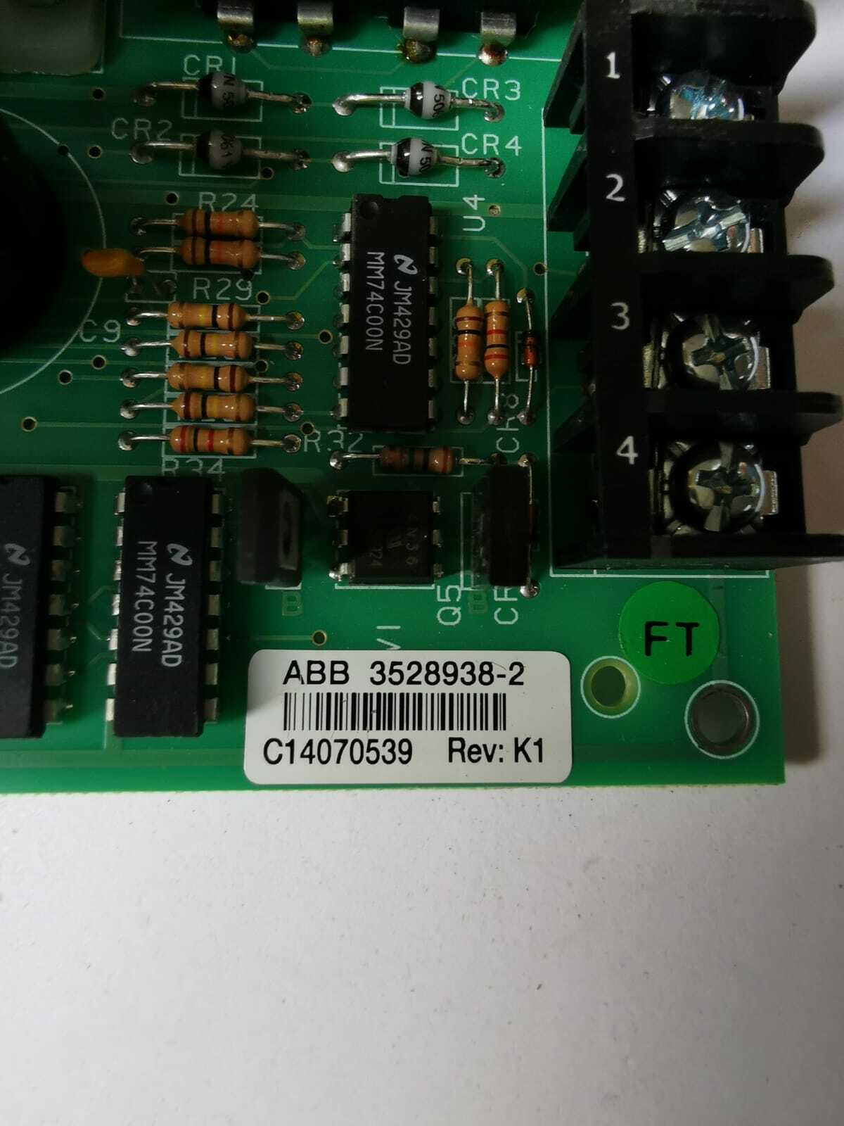 ABB 3528938-2 ABB 3528938-223 Power Supply 3528938-2 REV K1 5