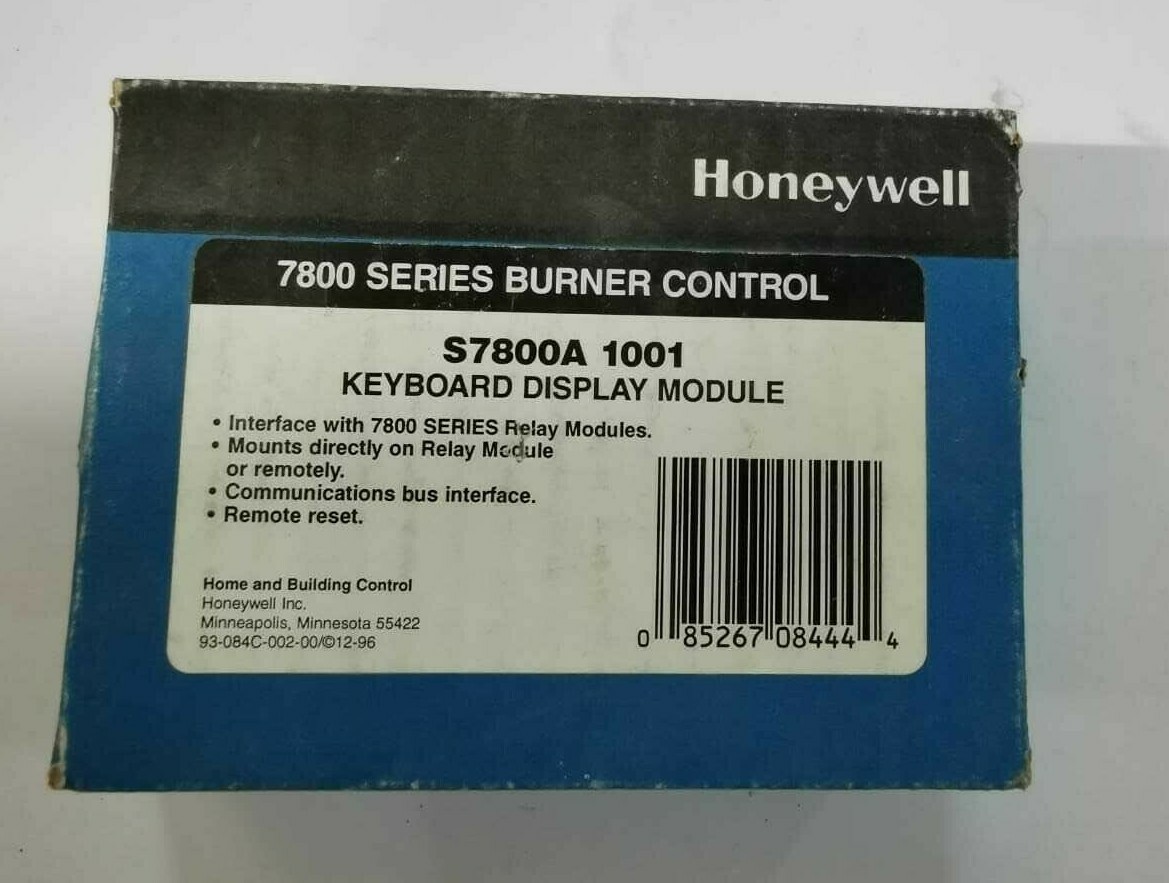 Honeywell S7800 Honeywell S7800 A 1001 Keyboard Display Module 7800 Series Burner Control 4