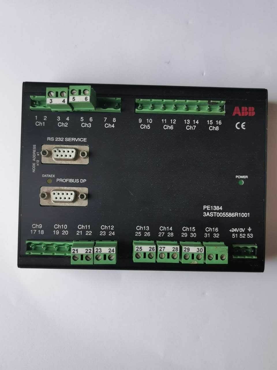 ABB PE1384 current measuring unit Profibus DP Connection 3AST005586R1001