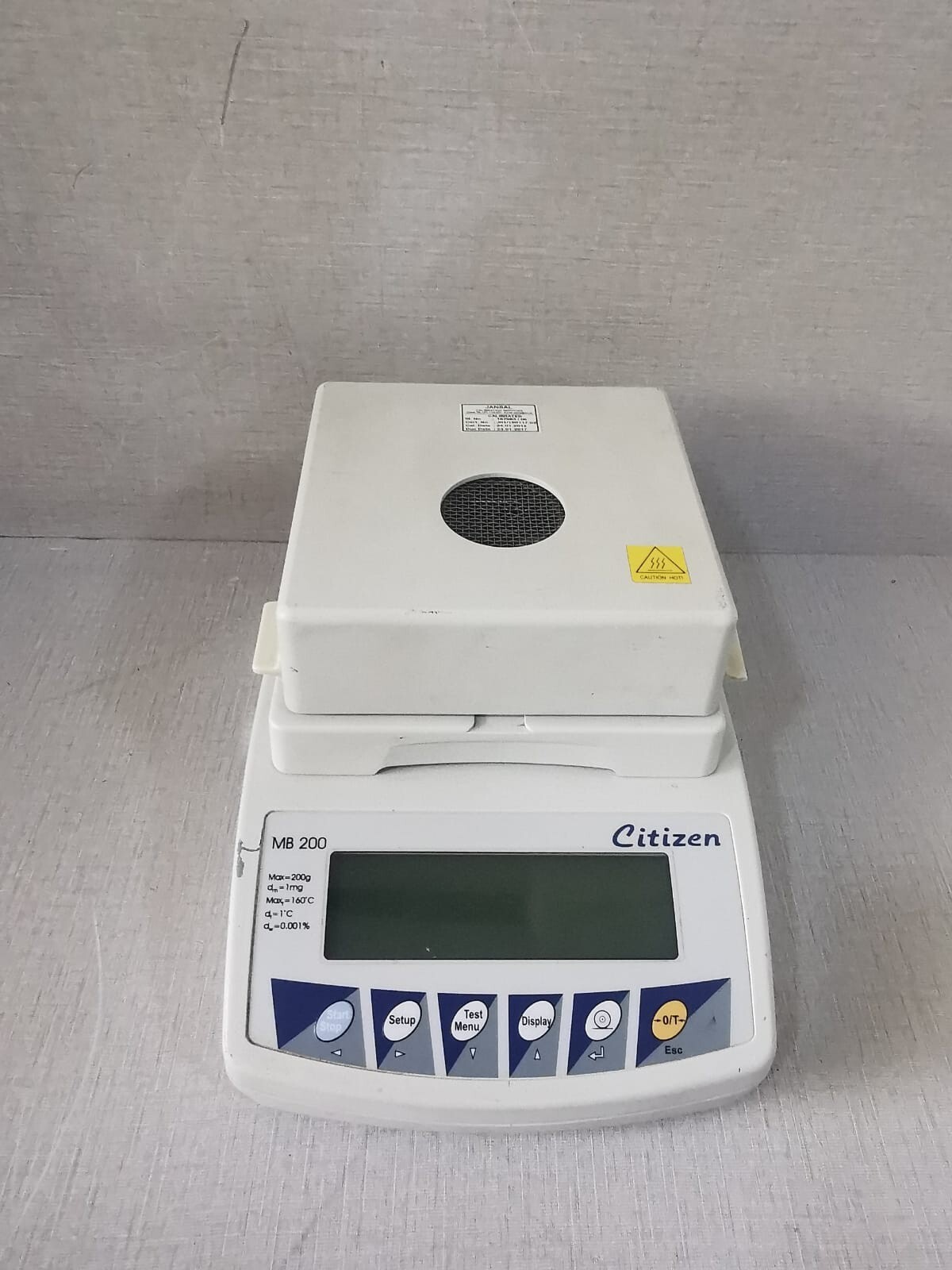 Citizen MB-200 CITIZEN MB 200 MOISTURE ANALYZER BALANCE 4