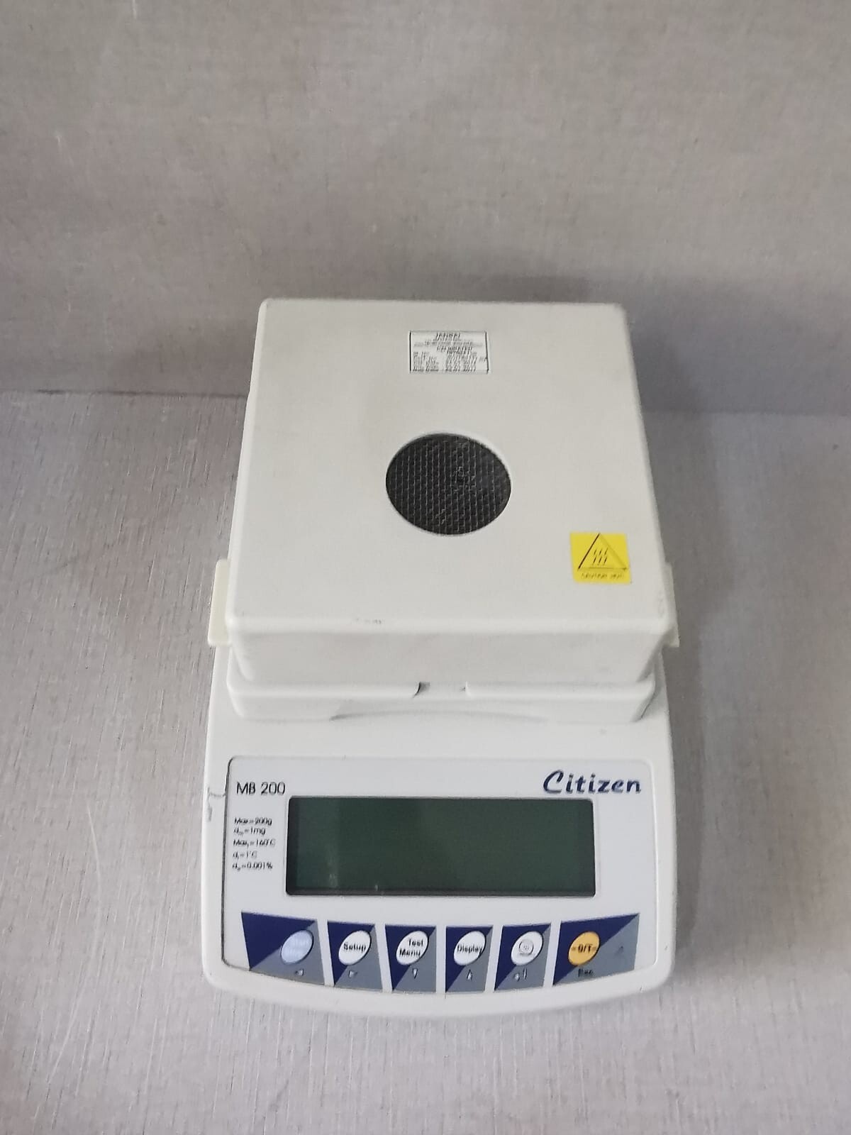 CITIZEN MB 200 MOISTURE ANALYZER BALANCE