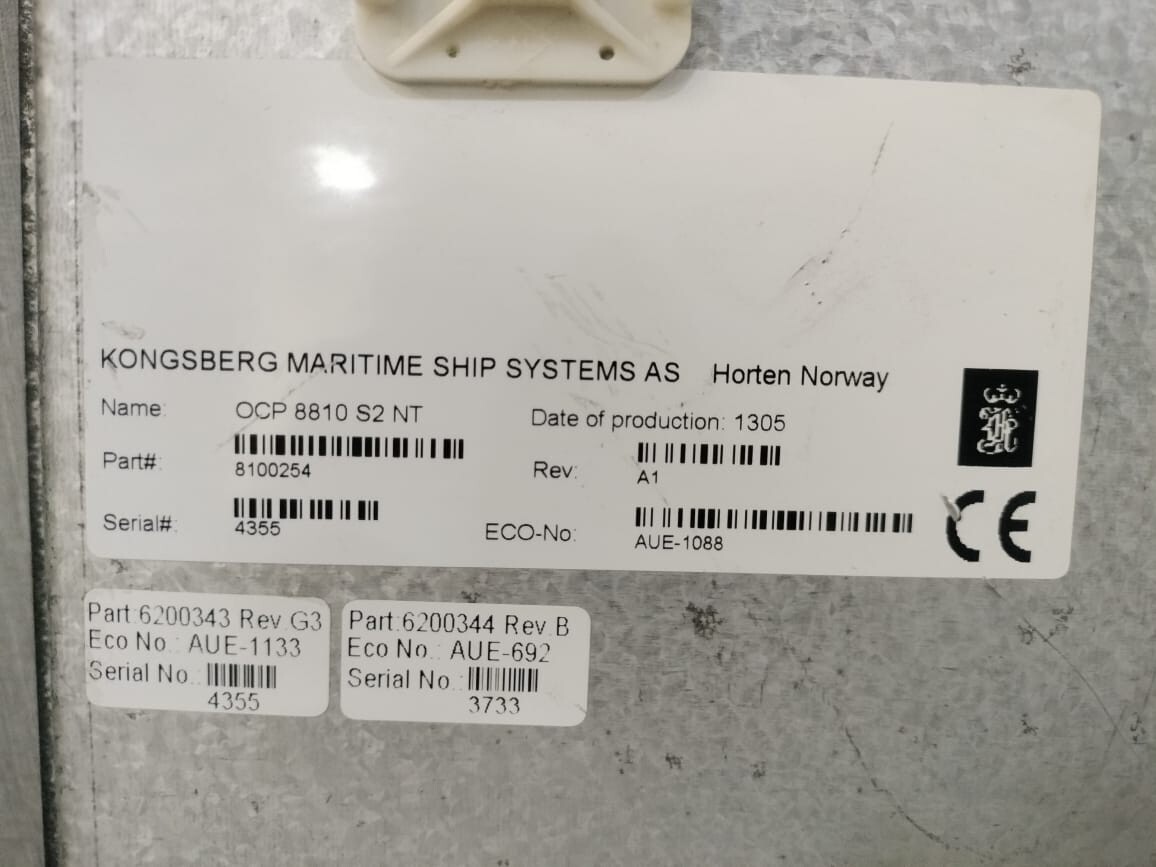 KONGSBERG HA458880A / OCP 8810 S2 NT REV A1 OPERATOR CONTROL PANEL 9