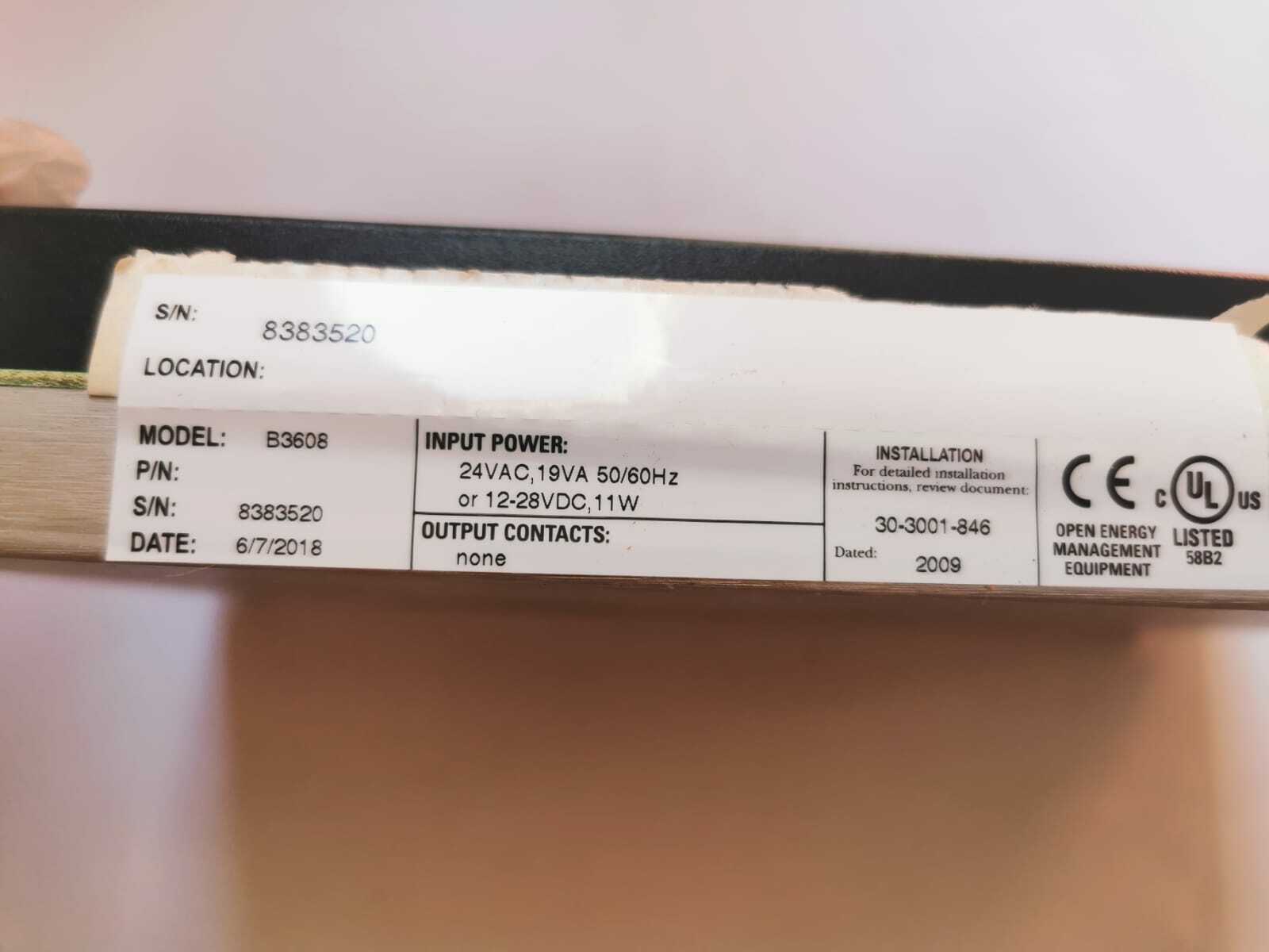 Schneider Electric b3600 / B3608 Schneider Electric Andover Continuum b3600 Series B3608 Controller 2
