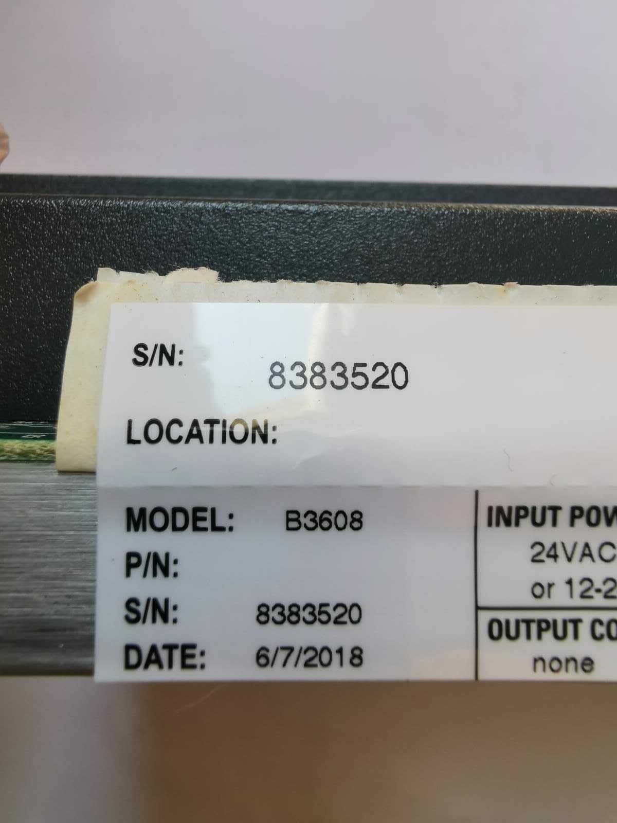 Schneider Electric b3600 / B3608 Schneider Electric Andover Continuum b3600 Series B3608 Controller 7