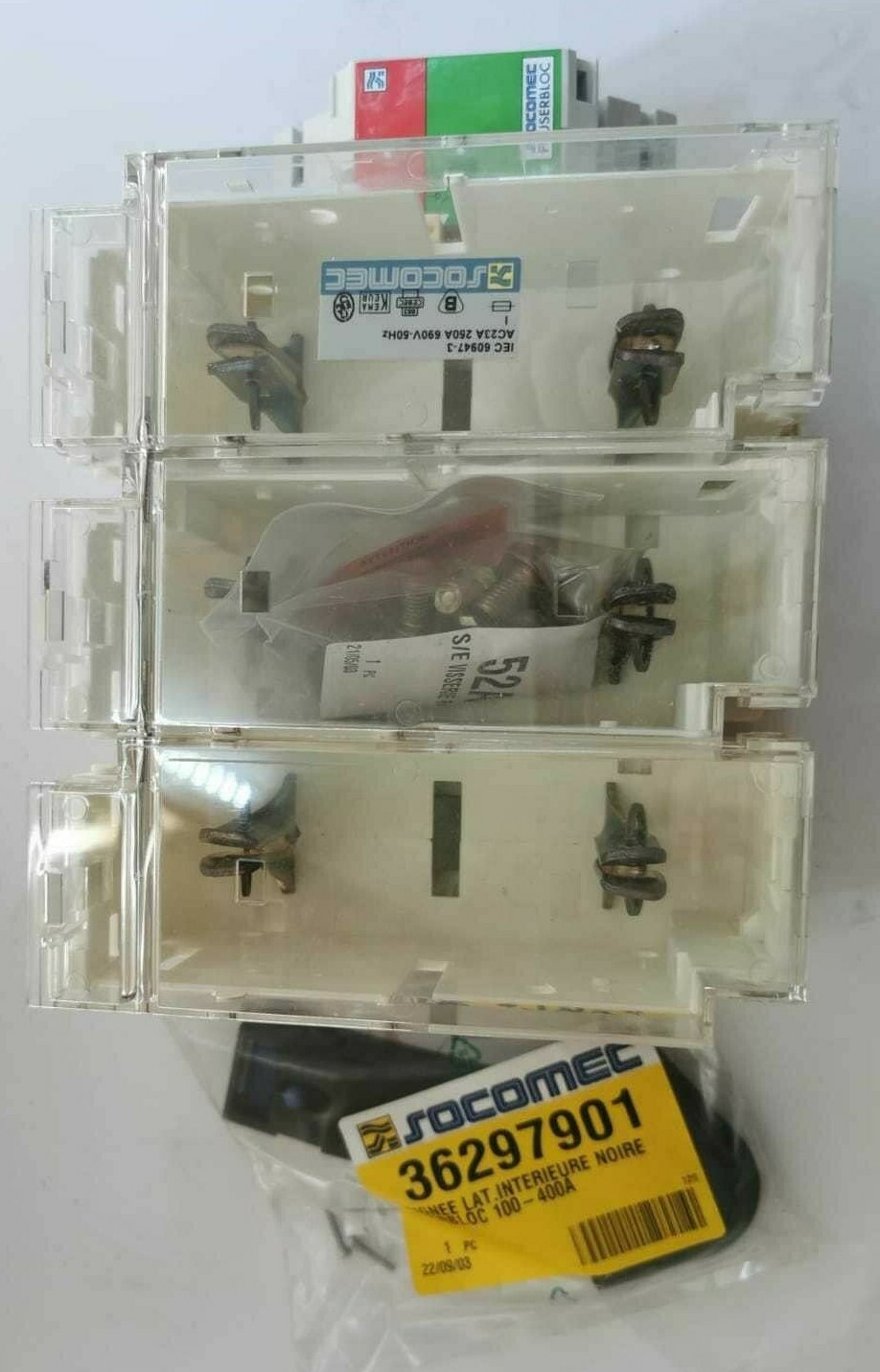 SOCOMEC IEC 60947-3 / 36297901 AC23A 690V-50HZ Fuse Isolater Switch