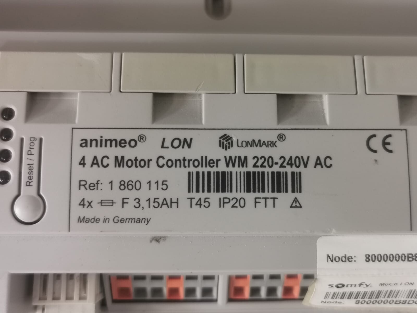 SOMFY 1 860 115 SOMFY LONMARK 1 860 115 / 4 AC Motor Controller WM 220-240V AC 5