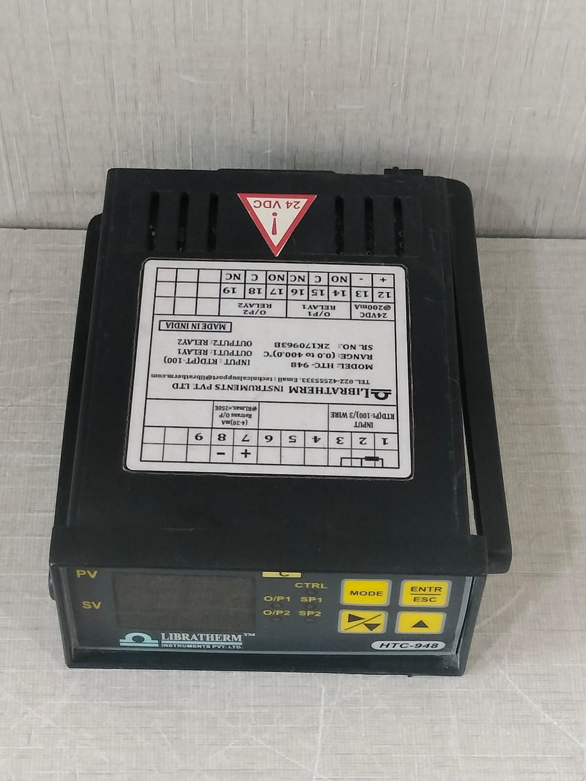 LIBRATHERM HTC-948 LIBRATHERM HTC-948 Temperature Process Controller 9