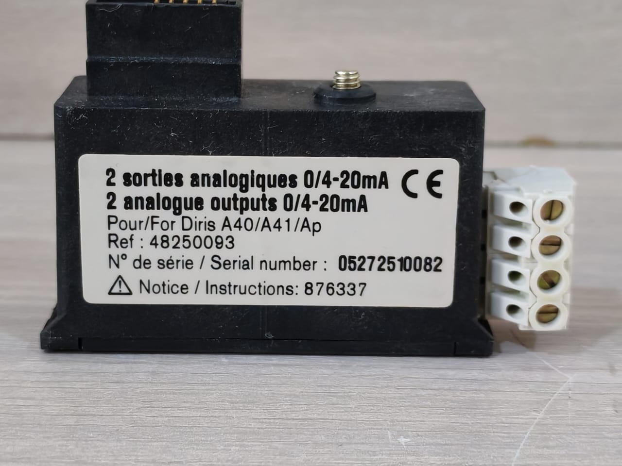 SOCOMEC 0/4-20mA SOCOMEC 48250093 2 ANALOGUE OUTPUTS 0/4-20mA 10
