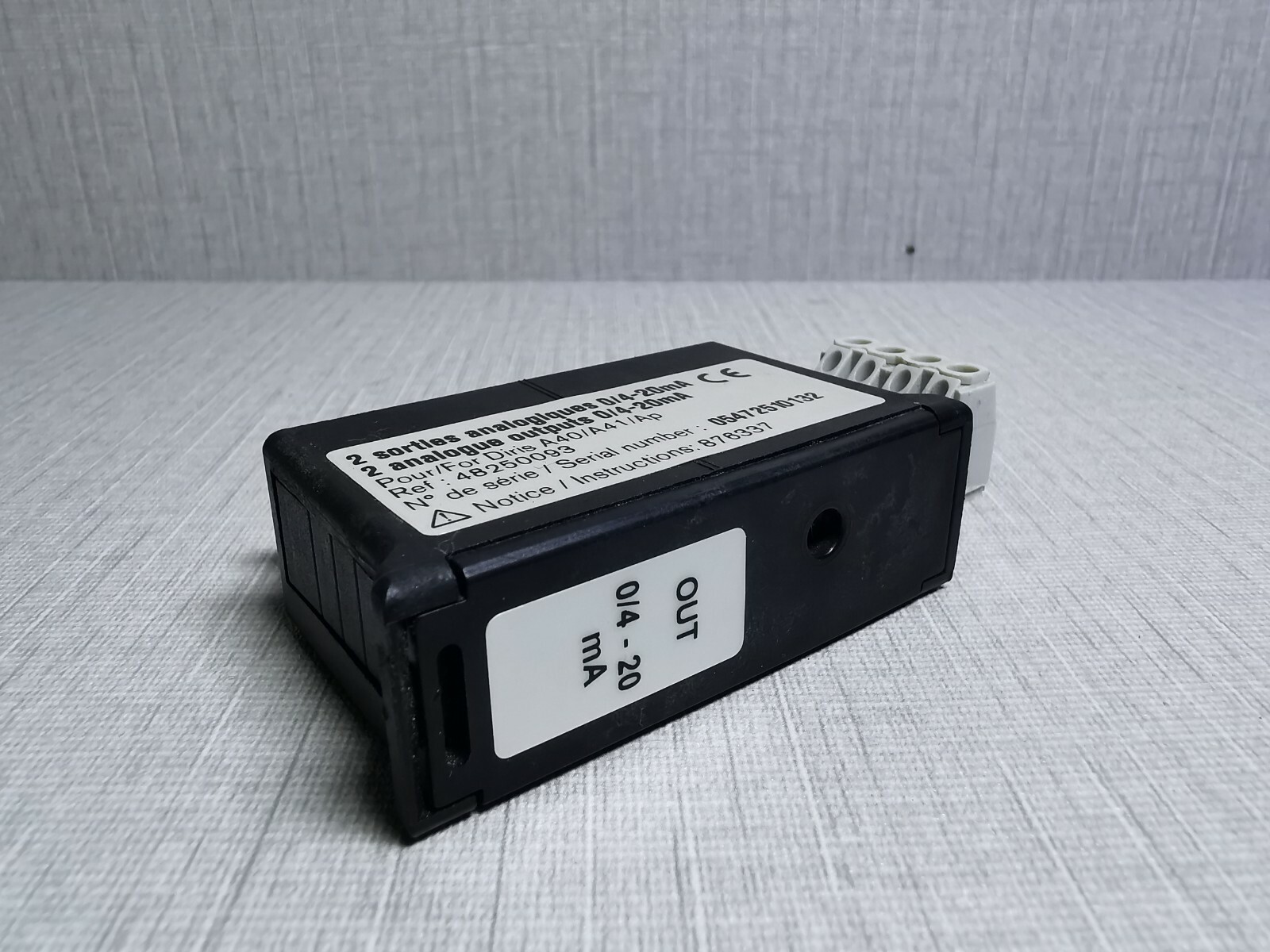 Socomec 48250093 SOCOMEC 48250093 0/4-20mA ANALOG OUTPUT MODULE 5