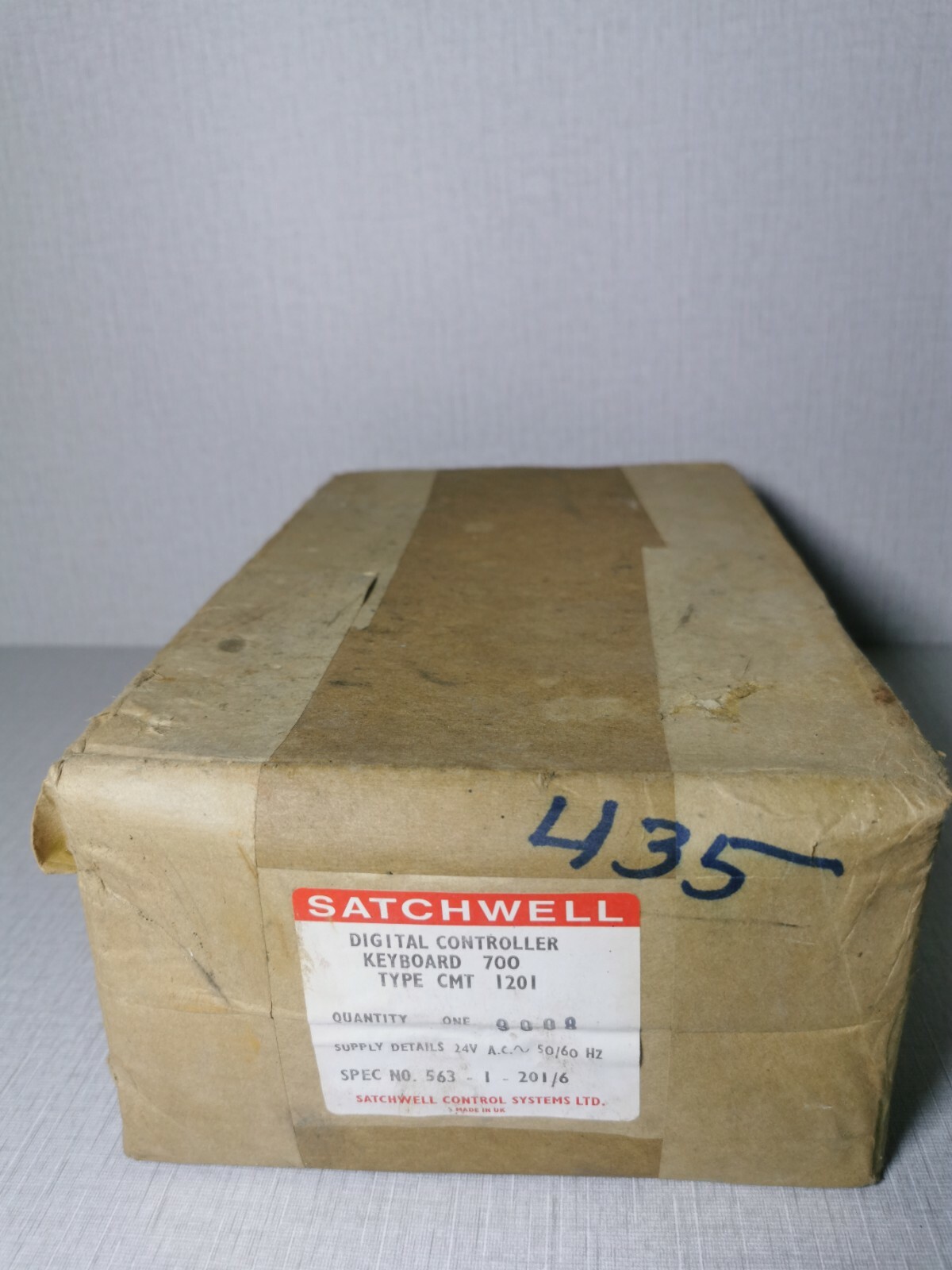 Satchwell CMT-1201 Satchwell 700-CMT Digital Controller Keyboard 700-CMT 1201 24VAC 50/60Hz 7