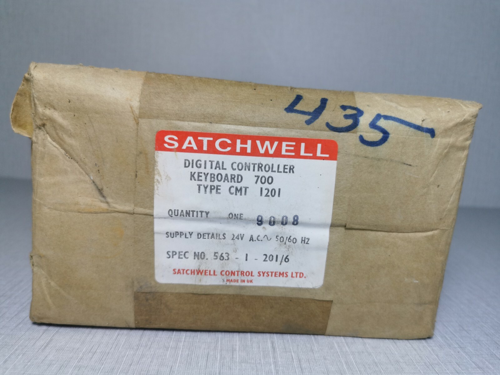Satchwell CMT-1201 Satchwell 700-CMT Digital Controller Keyboard 700-CMT 1201 24VAC 50/60Hz 8