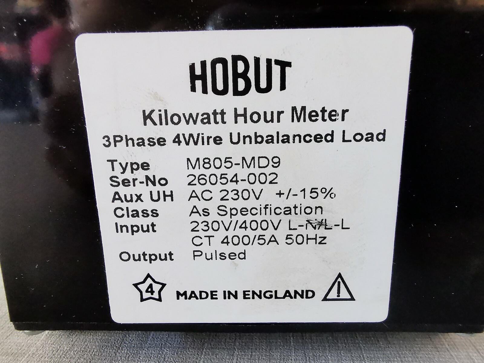 HOBUT M805-MD9 HOBUT M805-MD9 Kilowatt Hour Meter 3 Phase 4Wire 230V/400V 5