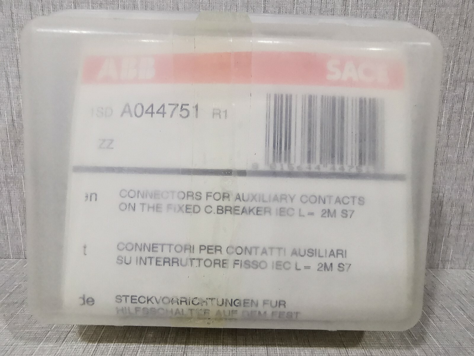 ABB 1SDA044751R1 ABB 1SDA044751R1 AUXILLIARY CONNECTOR 2