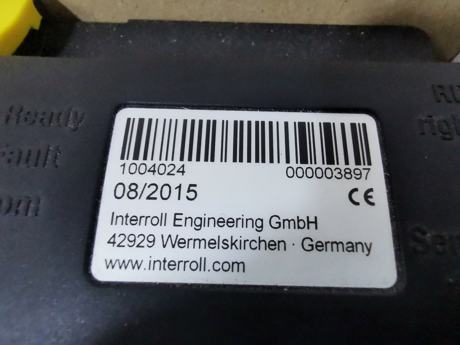 INTERROLL COMCONTROL-FOR-ROLLERDRIVE INTERROLL SegmentControl For RollerDrive 1004024 08/2015 4