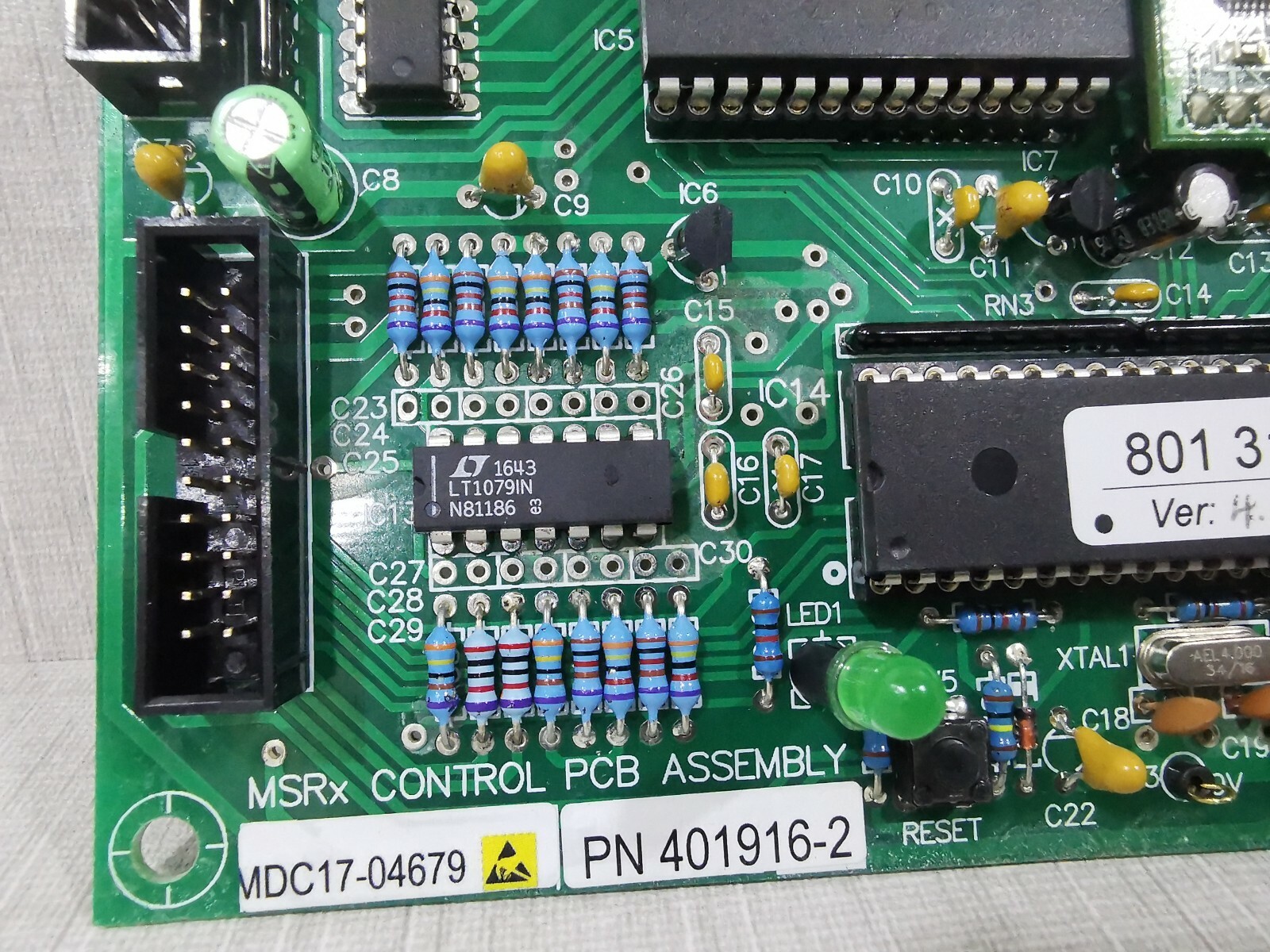Micha MDC-301657 Micha Solar MDC 301657-1 MSRX CONTROL PCB ASSEMBLY PN 401916-2 VER.4.2 2
