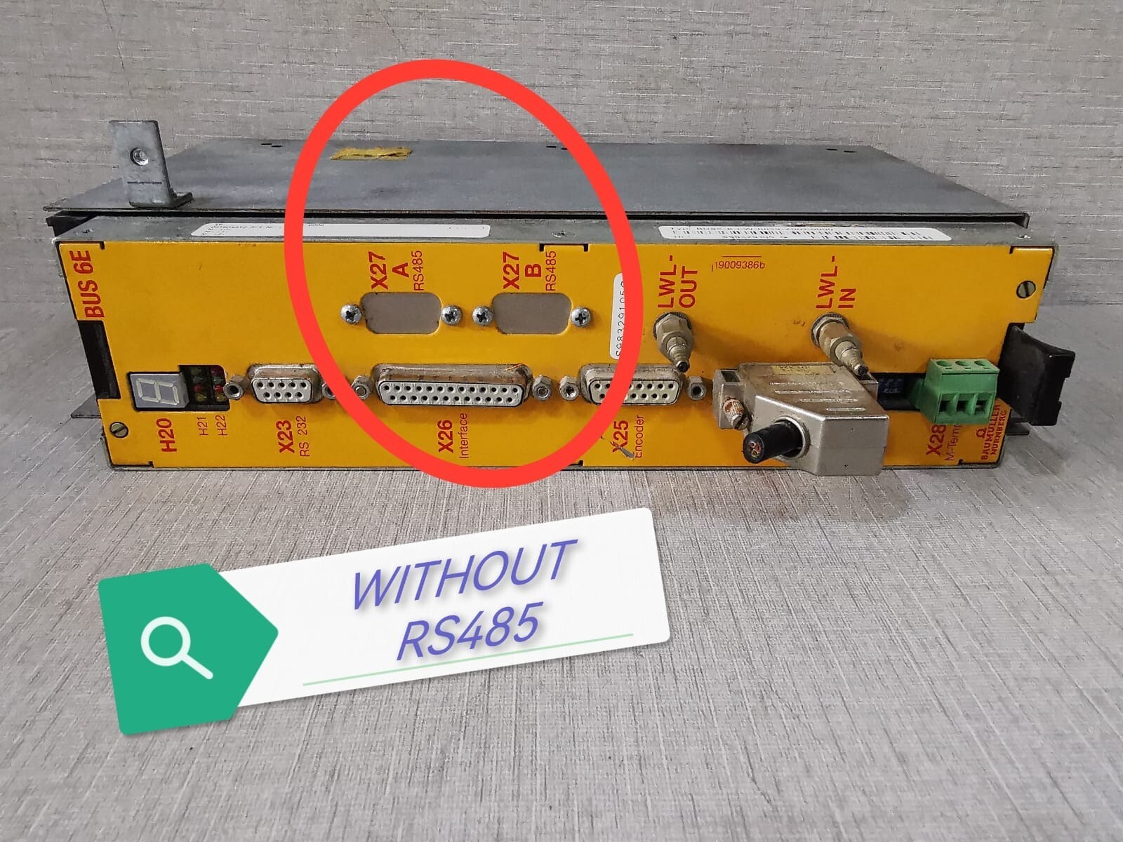 BAUMULLER LW-0039-X001-0000 BAUMULLER BUS 6E BUS6-E-LW-0039-X001-0000 SERVO DRIVE CONTROLLER W/O RS485 6