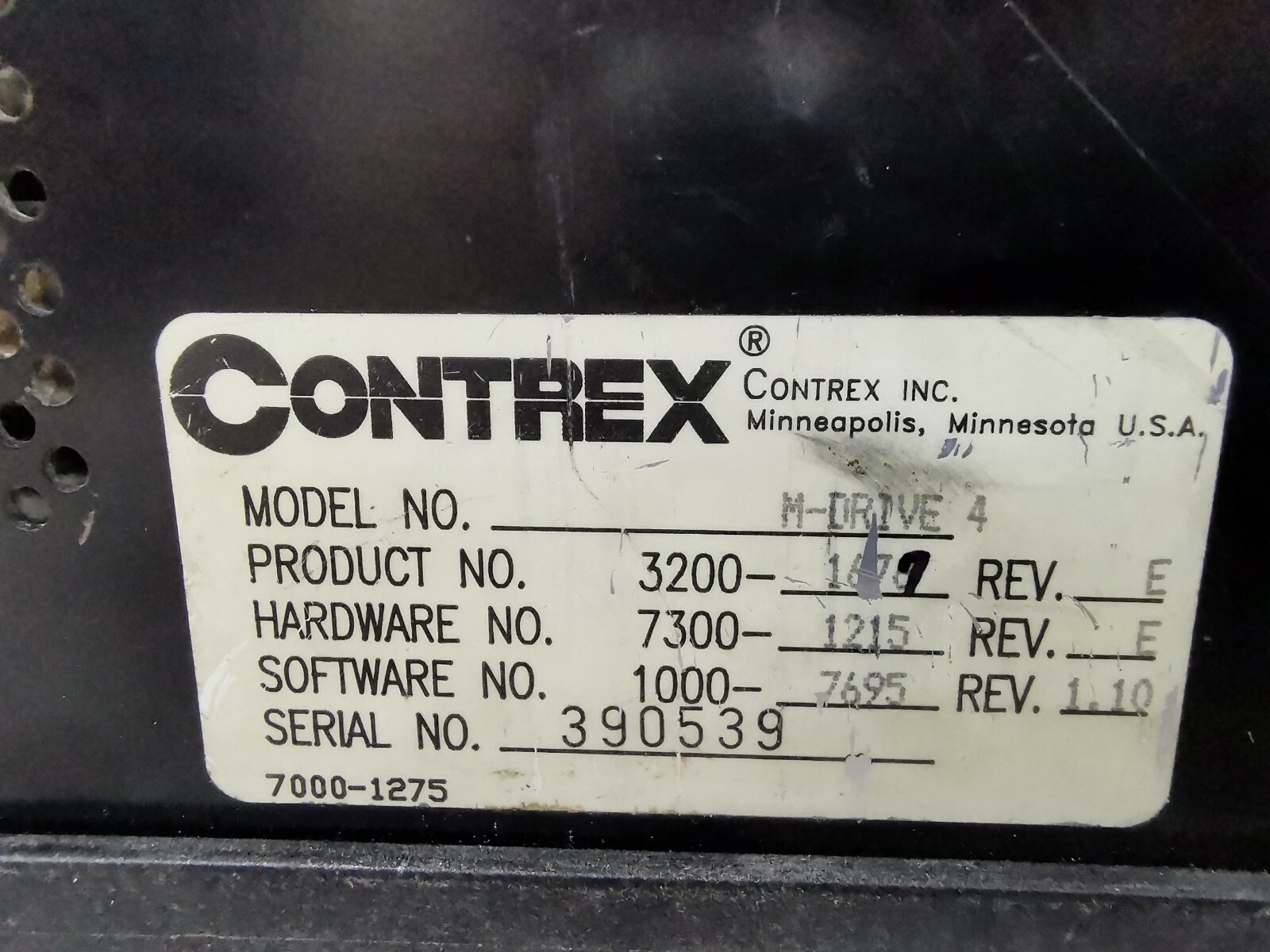 CONTREX M-DRIVE-4 CONTREX M-DRIVE 4 3200-1677 REV E INTEGRATED CONTROLLER 8