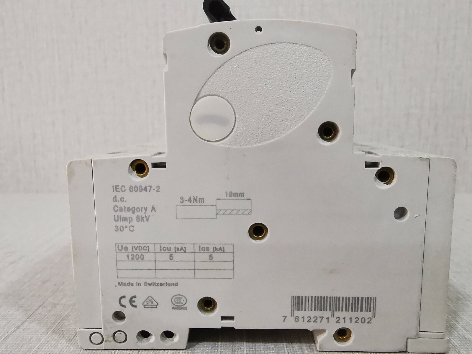 ABB IEC-60947 ABB S804PV CIRCUIT BREAKER IEC 60947-2 3