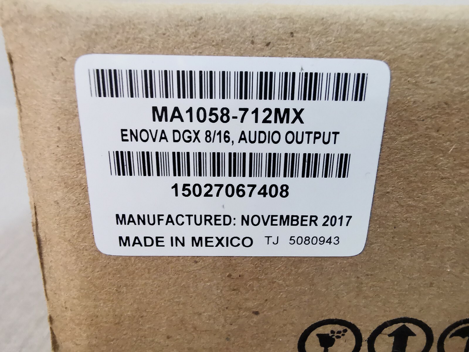 AMX 50-1058-722 AMX MA1058-712MX ENOVA DGX 32/64 Output 50-1058-722 Rev C 2