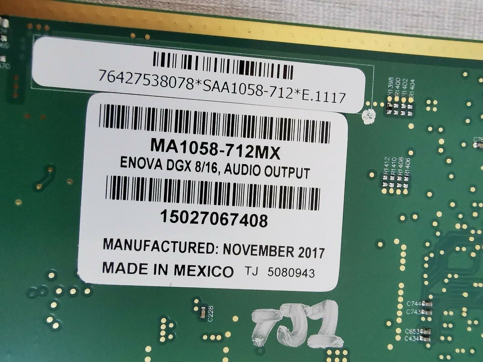 AMX 50-1058-722 AMX MA1058-712MX ENOVA DGX 32/64 Output 50-1058-722 Rev C 8