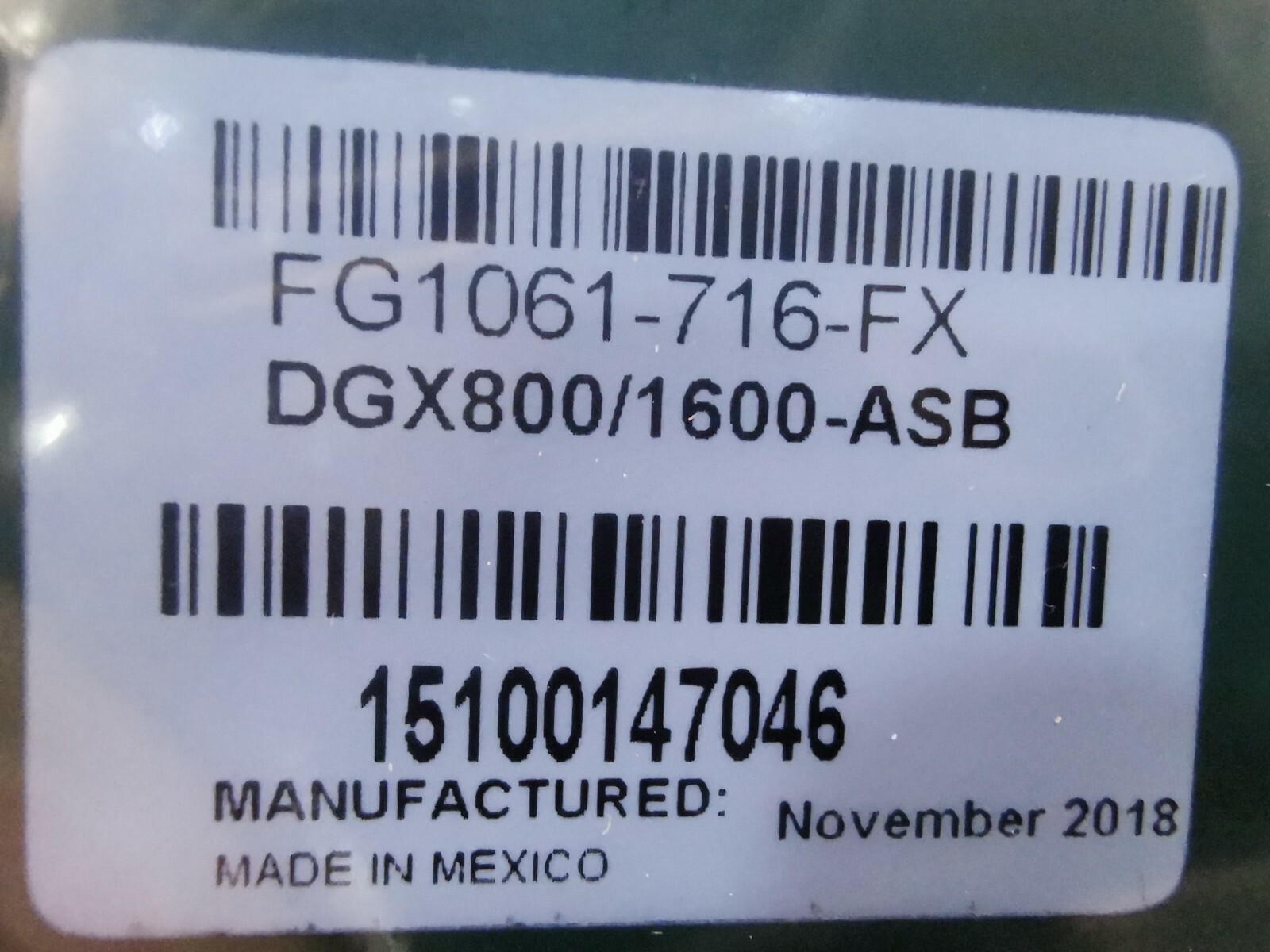 AMX FG1061-716 AMX FG1061-716 / DGX800/1600-ASB 5