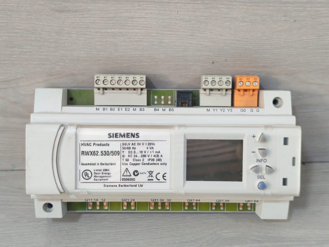 SIEMENS RWX62.530/509 SEL AC 24V 50/60HZ 4VA HVAC PRODUCTS