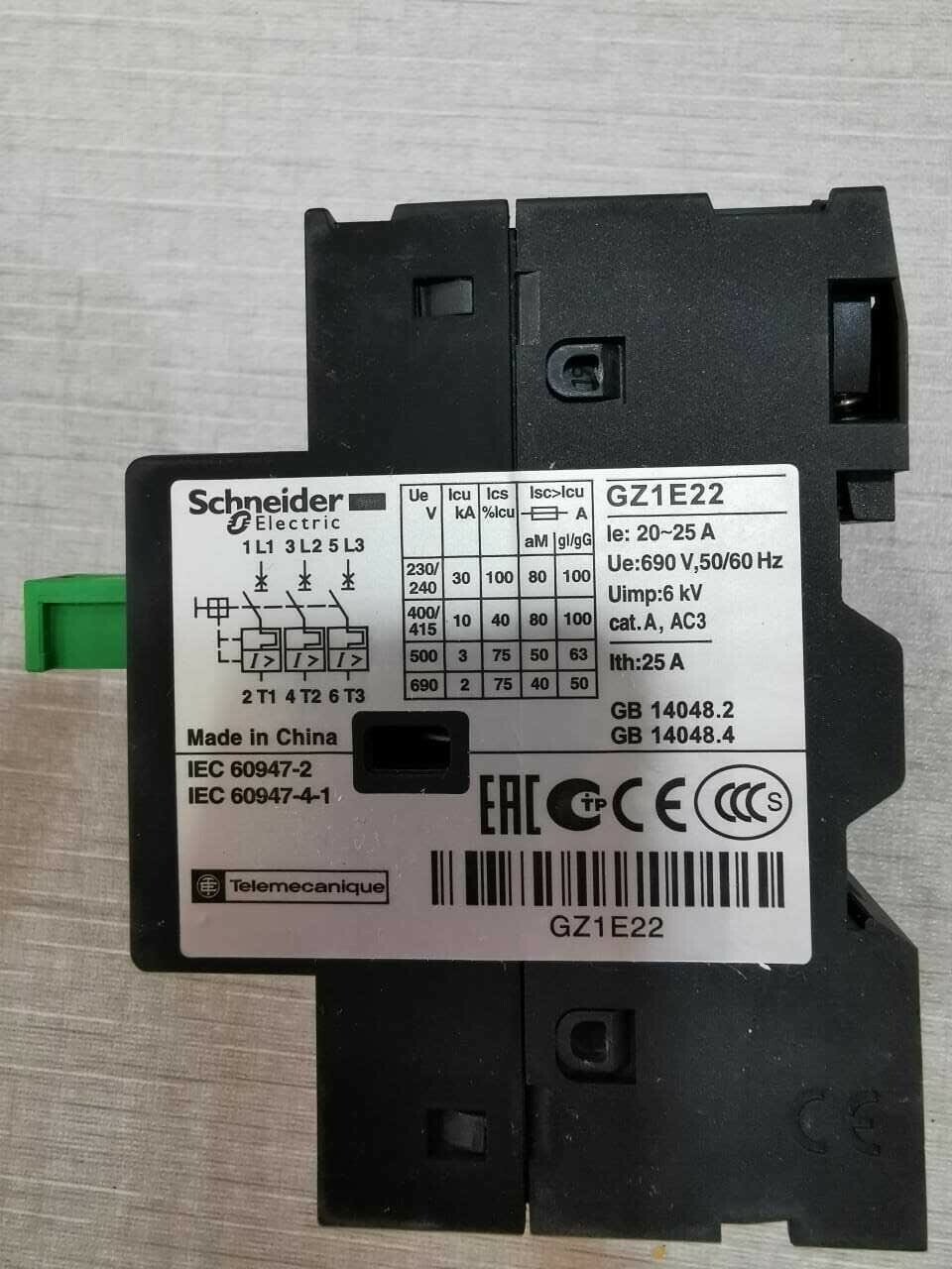Schneider Electric GZ1E22 SCHNEIDER ELECTRIC GZ1E22 Circuit Breaker 3