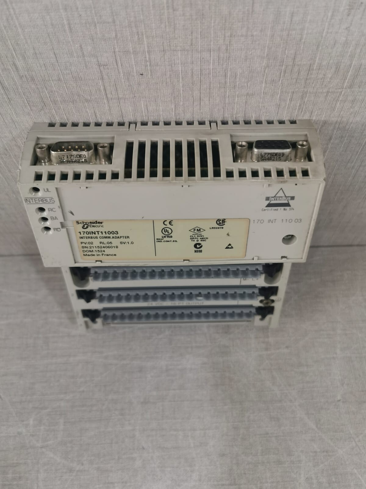 Schneider Electric 170INT11003 Schneider Electric 170INT11003 InterBus Communication Adapter 170ADM35011 4