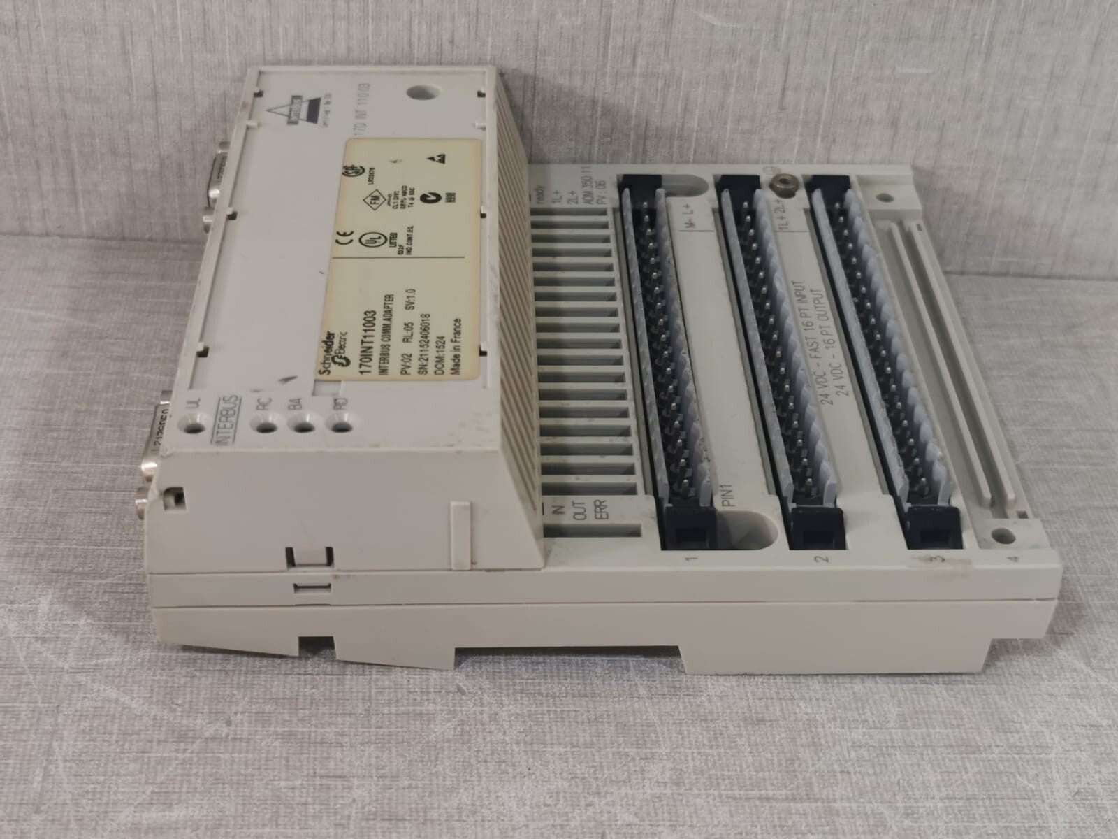 Schneider Electric 170INT11003 Schneider Electric 170INT11003 InterBus Communication Adapter 170ADM35011 8