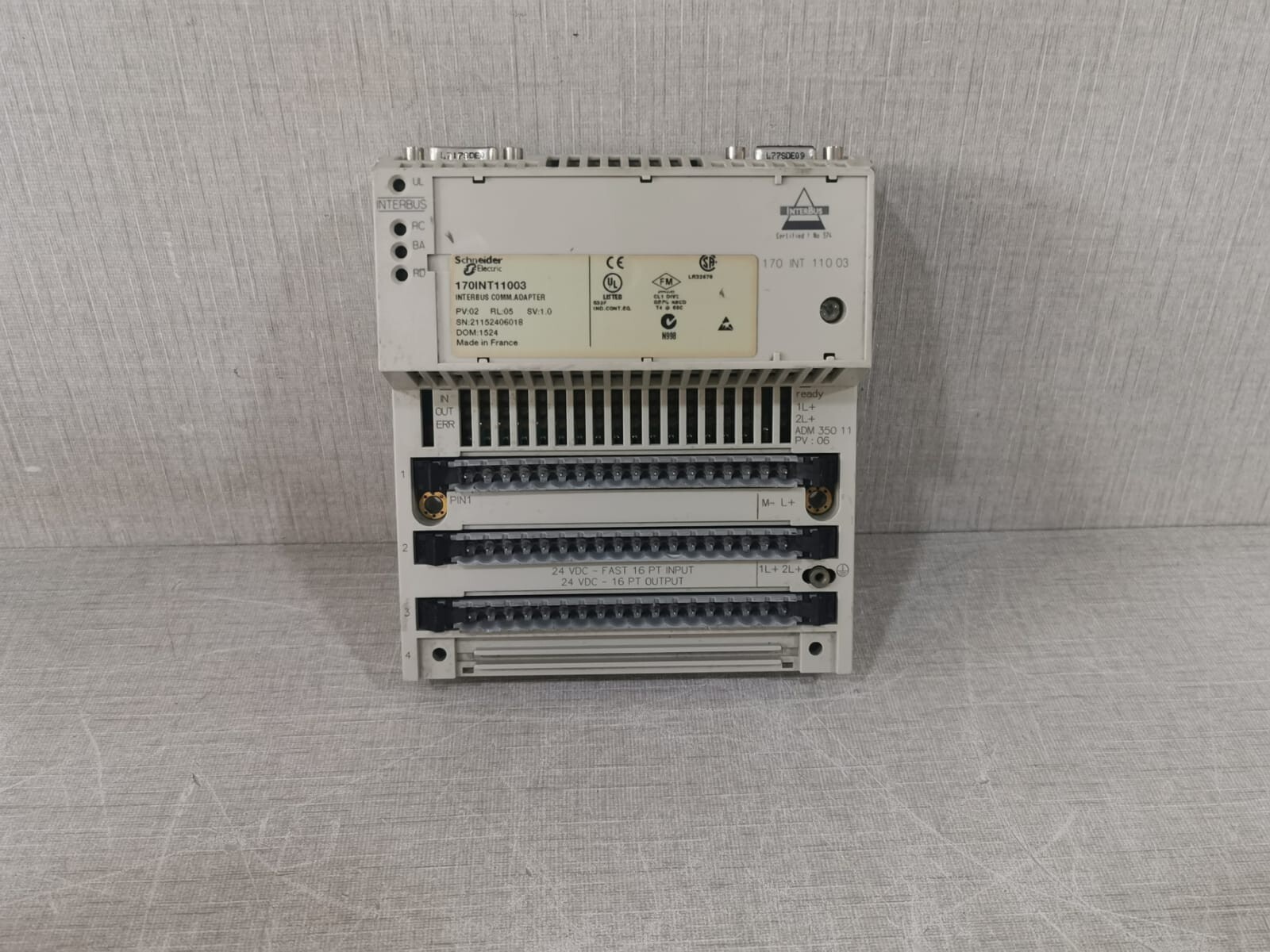 Schneider Electric 170INT11003 InterBus Communication Adapter 170ADM35011