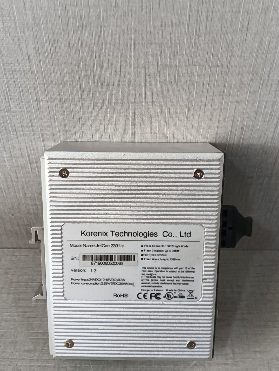 Korenix JETCON 2301-S Korenix Jetcon 2301 S Jetcon 2301 S Media Converter 5