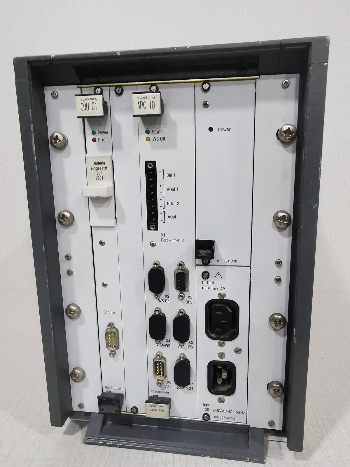 ABB WSD 50 ABB WSD 50 SYMPHONY INPUT 100-240VAC.47 63Hz -W/O ANY ACCESSORIES 3