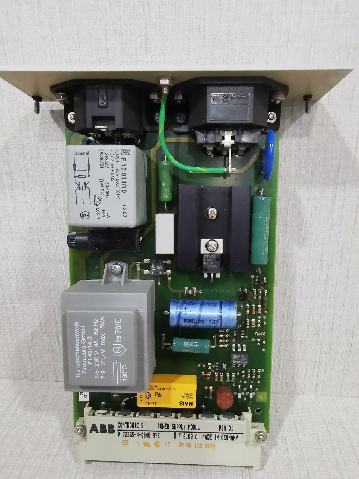 ABB CONTRONICS S 723-4-0345 975 ABB CONTRONICS S 723-4-0345 975 POWER SUPPLY MODULE 4