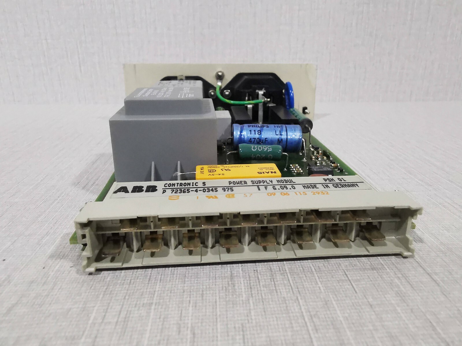 ABB CONTRONICS S 723-4-0345 975 ABB CONTRONICS S 723-4-0345 975 POWER SUPPLY MODULE 5