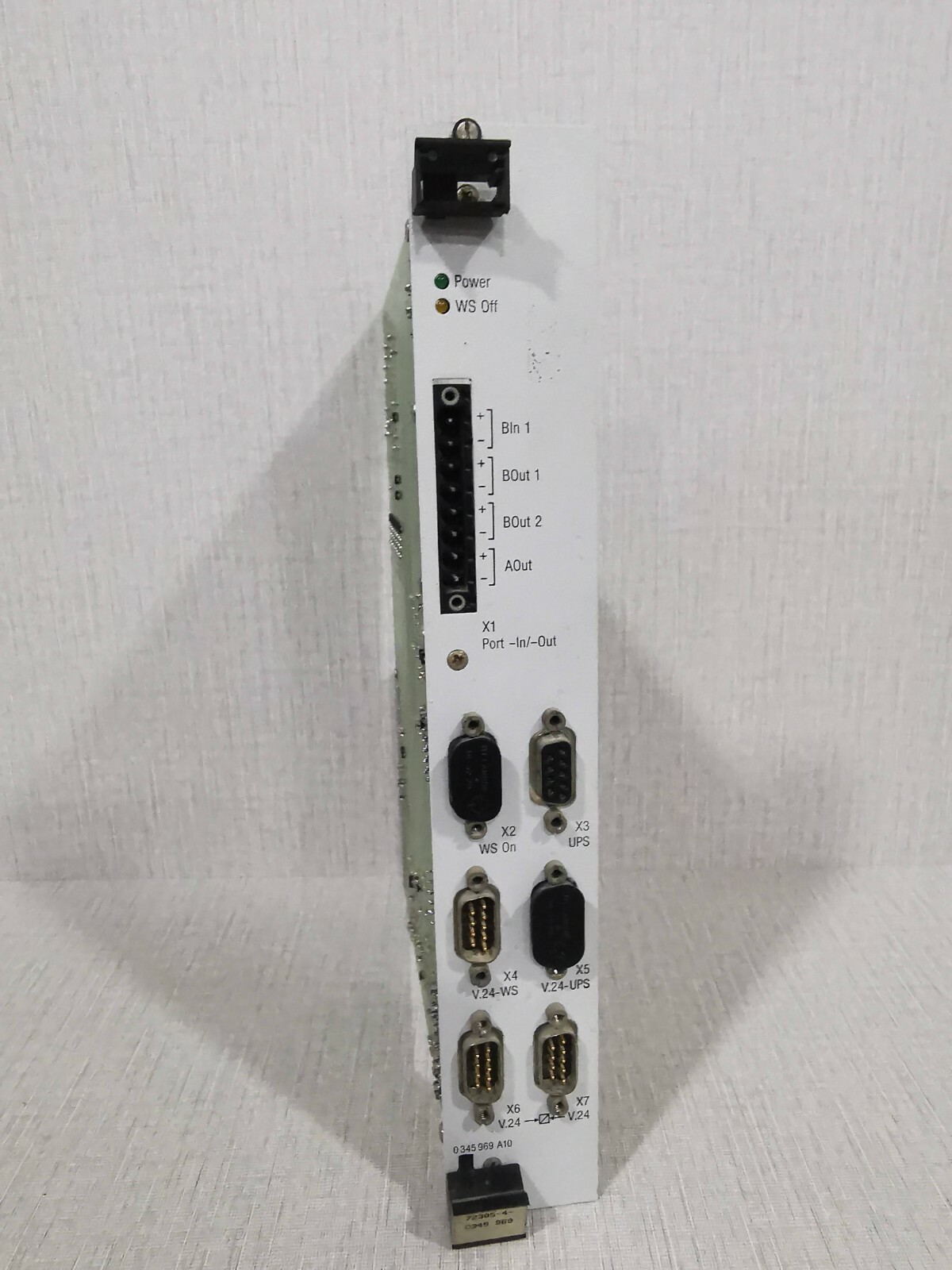 ABB 72385-4-0345 969 ACCESSORY PART CARD