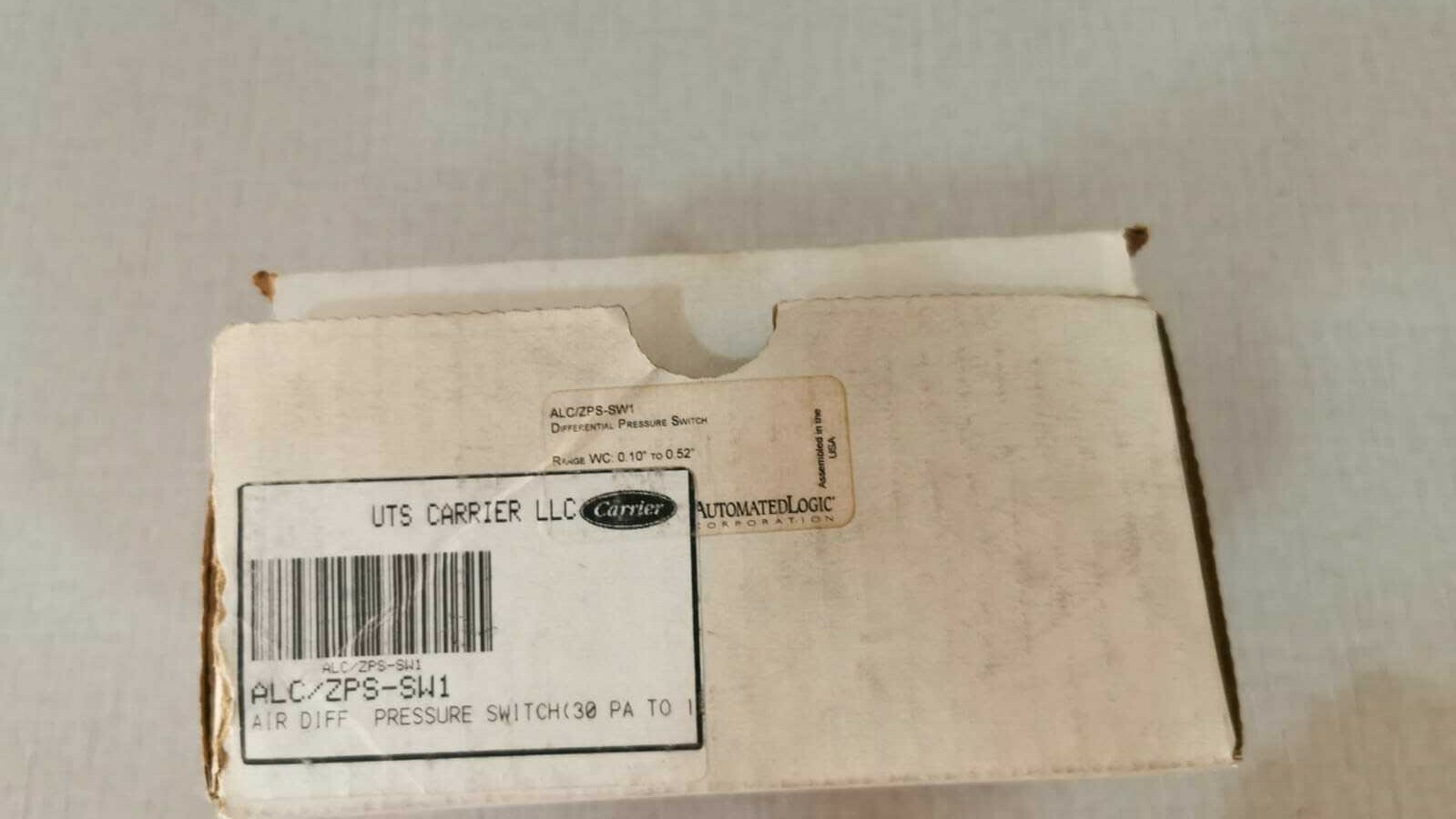 Carrier ALC/ZPS-SW1 CARRIER ALC/ZPS-SW1 AUTOMATEDLOGIC 3