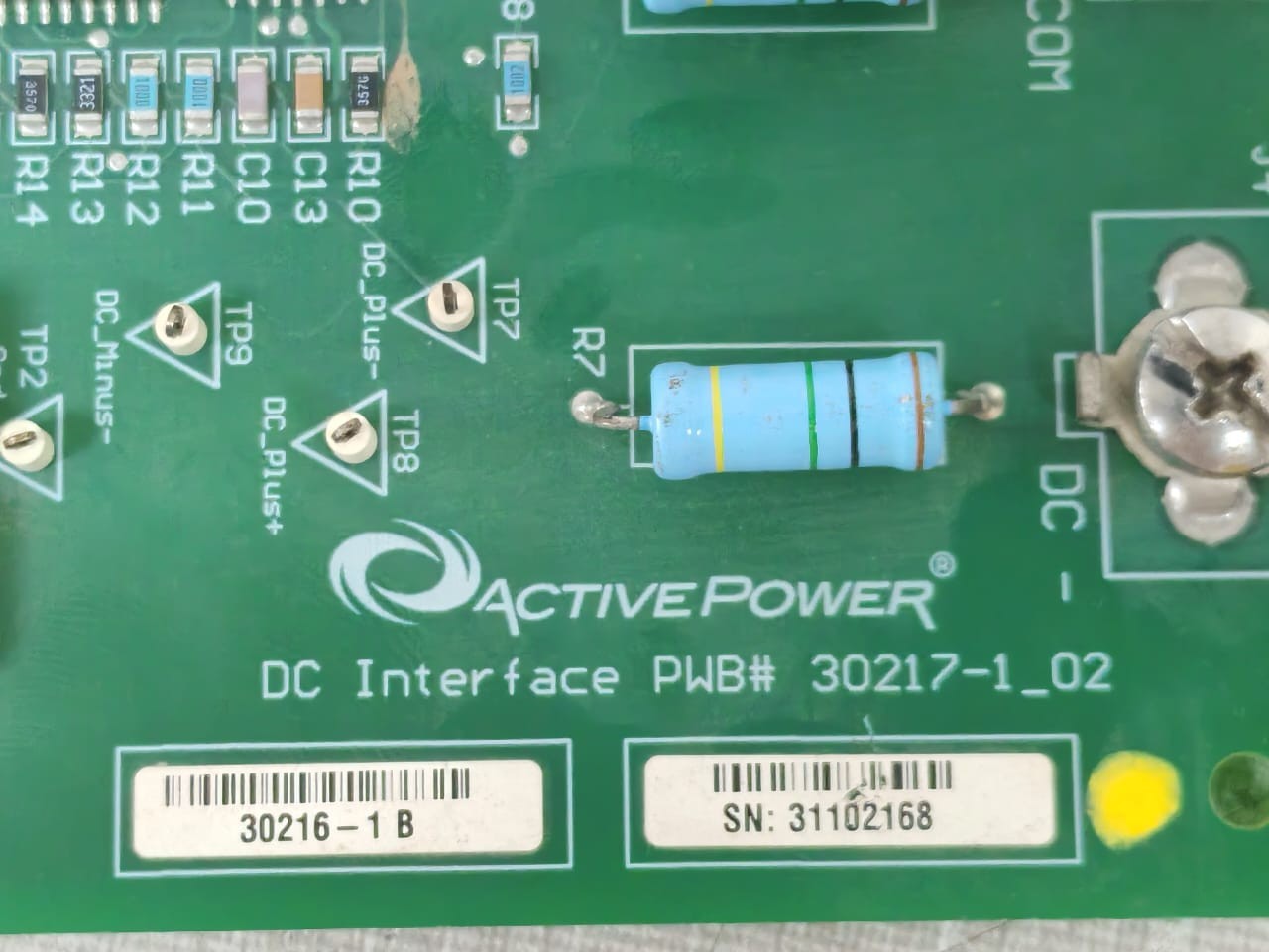 ACTIVEPOWER PWB 30217-1_02 ACTIVEPOWER DC Interface PWB 30217-1_02 2